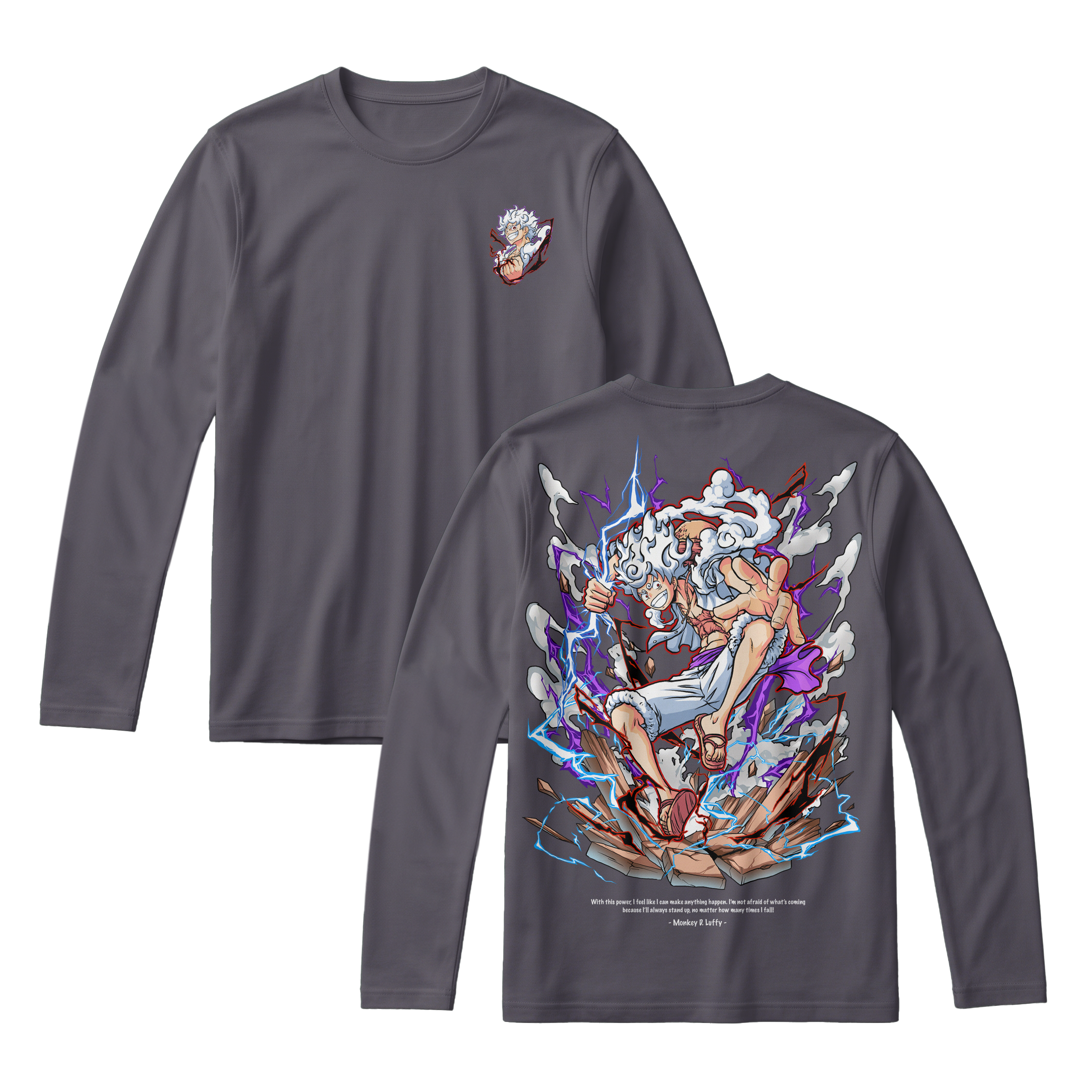 Anime One Piece Monkey D. Luffy Long Sleeve Tee - RZM001