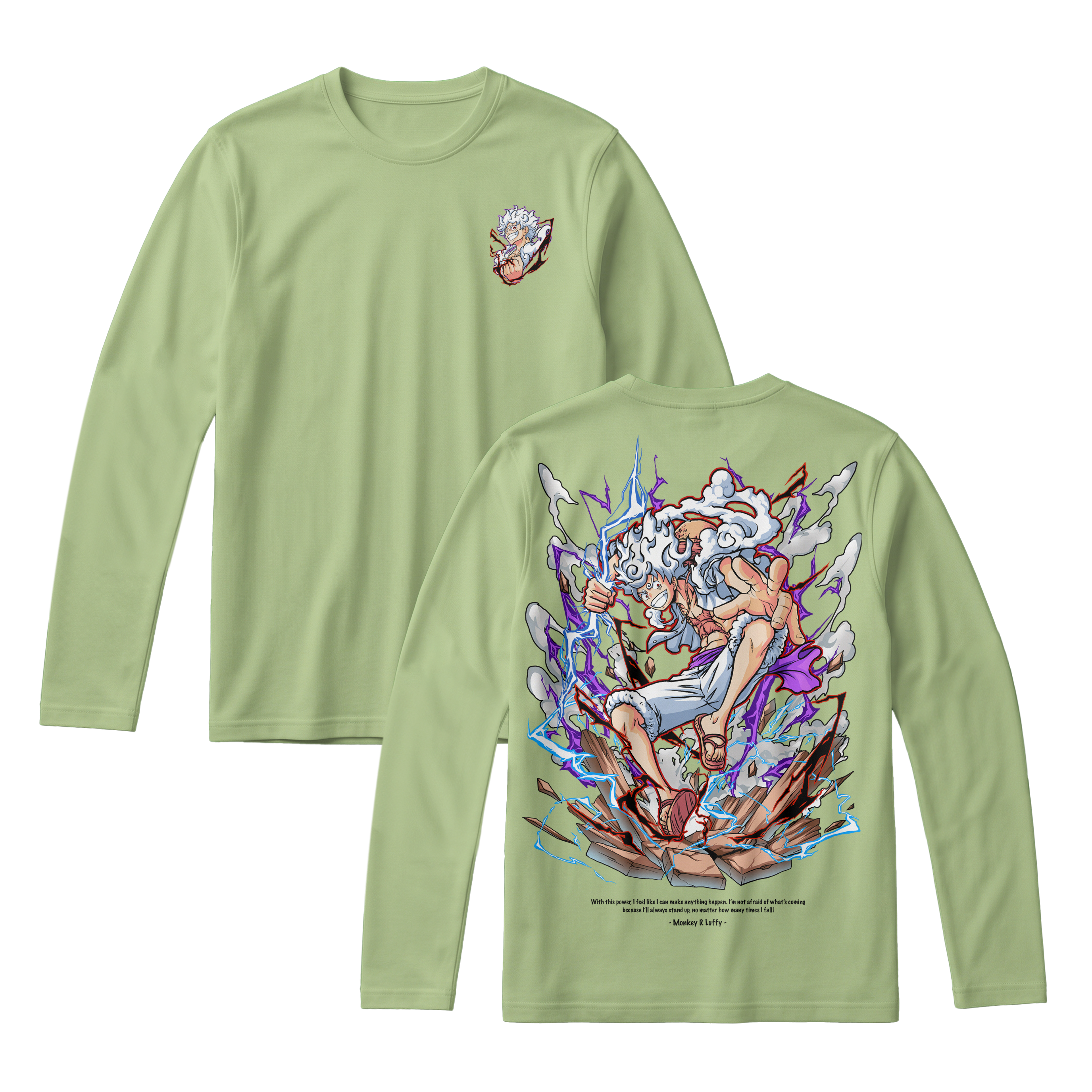 Anime One Piece Monkey D. Luffy Long Sleeve Tee - RZM001