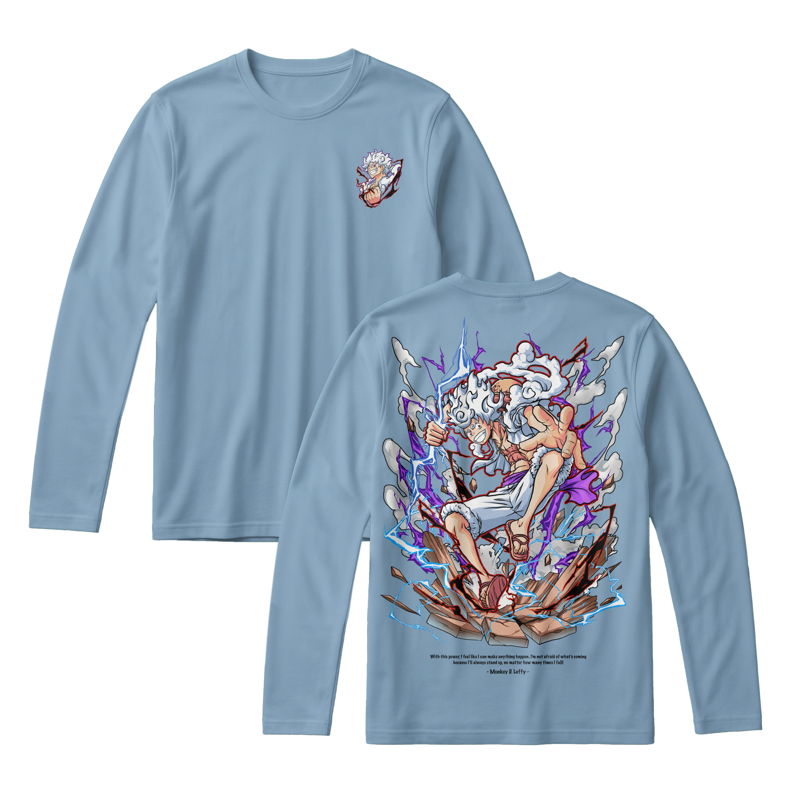 Anime One Piece Monkey D. Luffy Long Sleeve Tee - RZM001