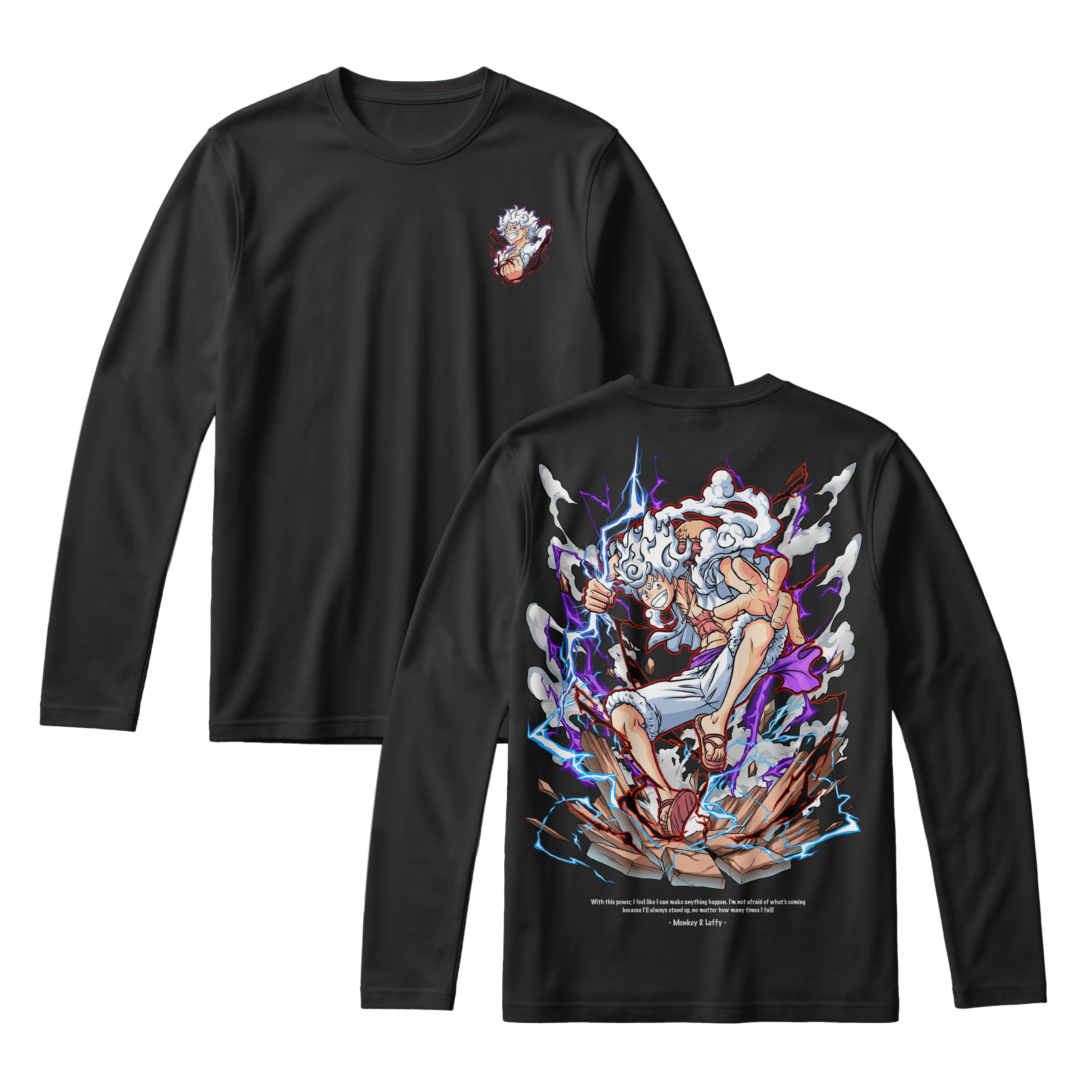 Anime One Piece Monkey D. Luffy Long Sleeve Tee - RZM001