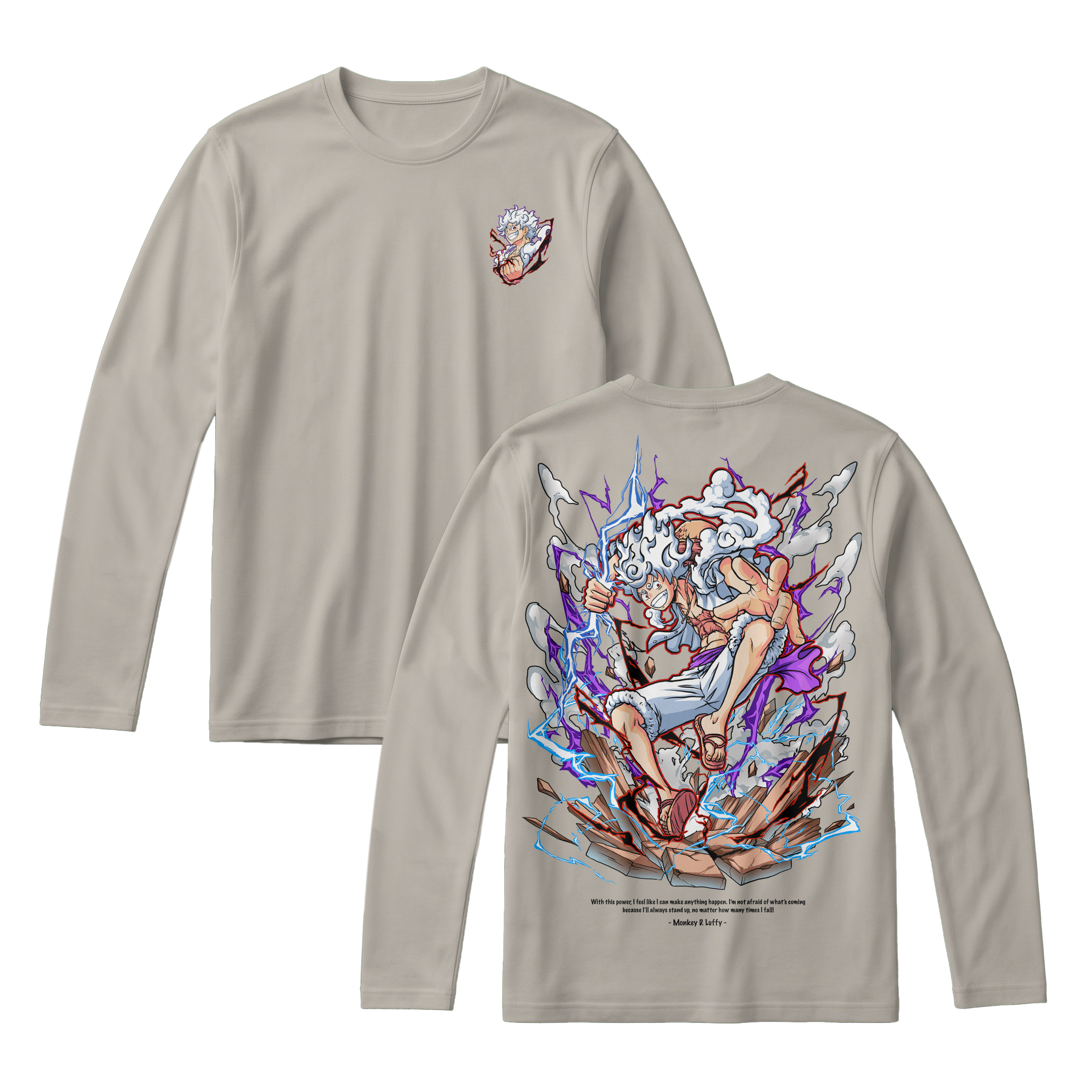 Anime One Piece Monkey D. Luffy Long Sleeve Tee - RZM001