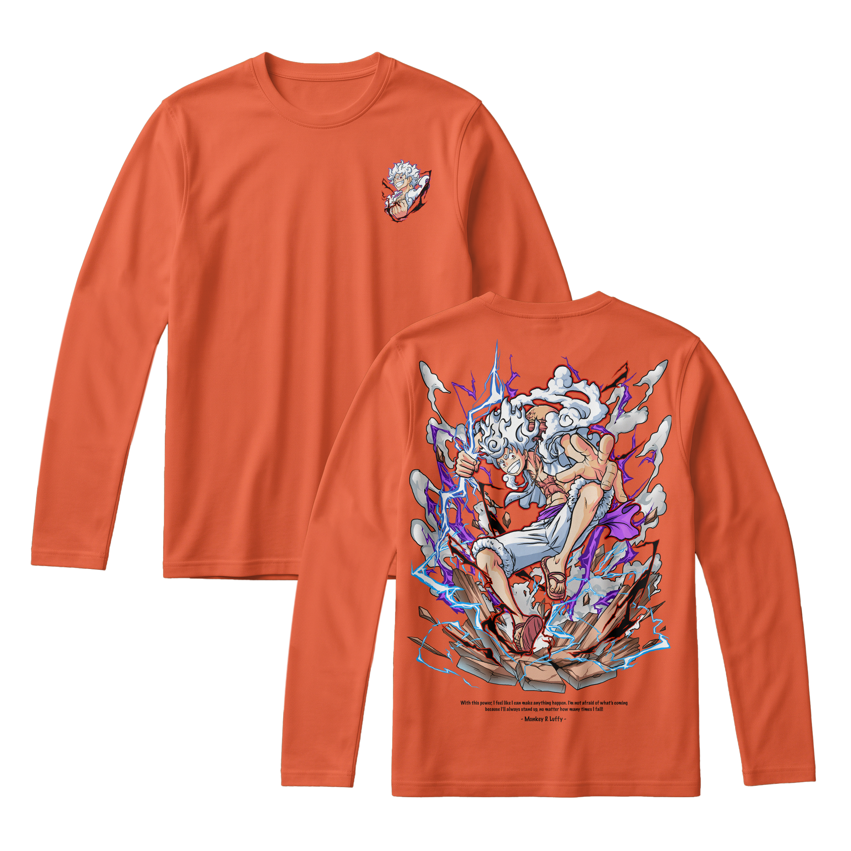 Anime One Piece Monkey D. Luffy Long Sleeve Tee - RZM001