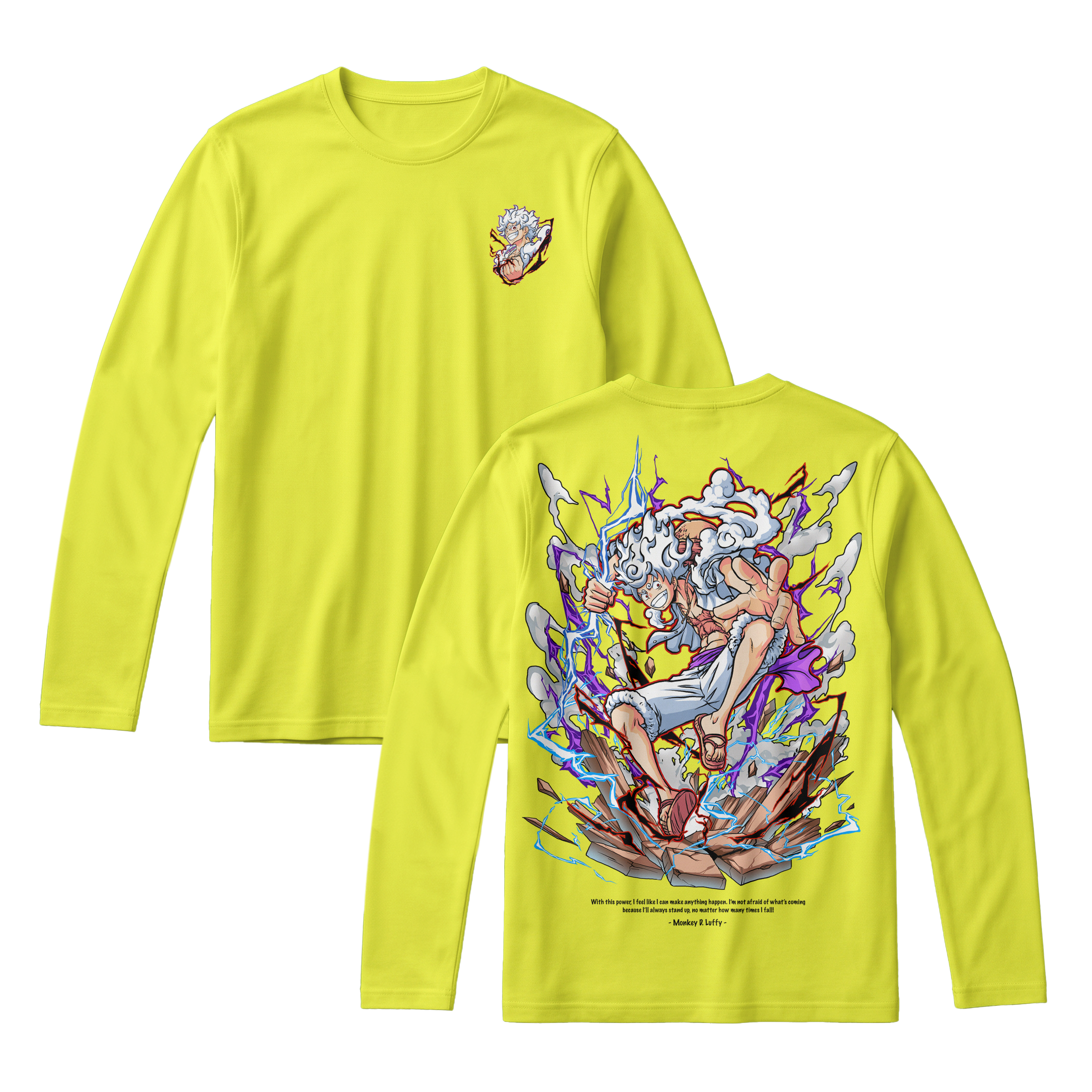 Anime One Piece Monkey D. Luffy Long Sleeve Tee - RZM001