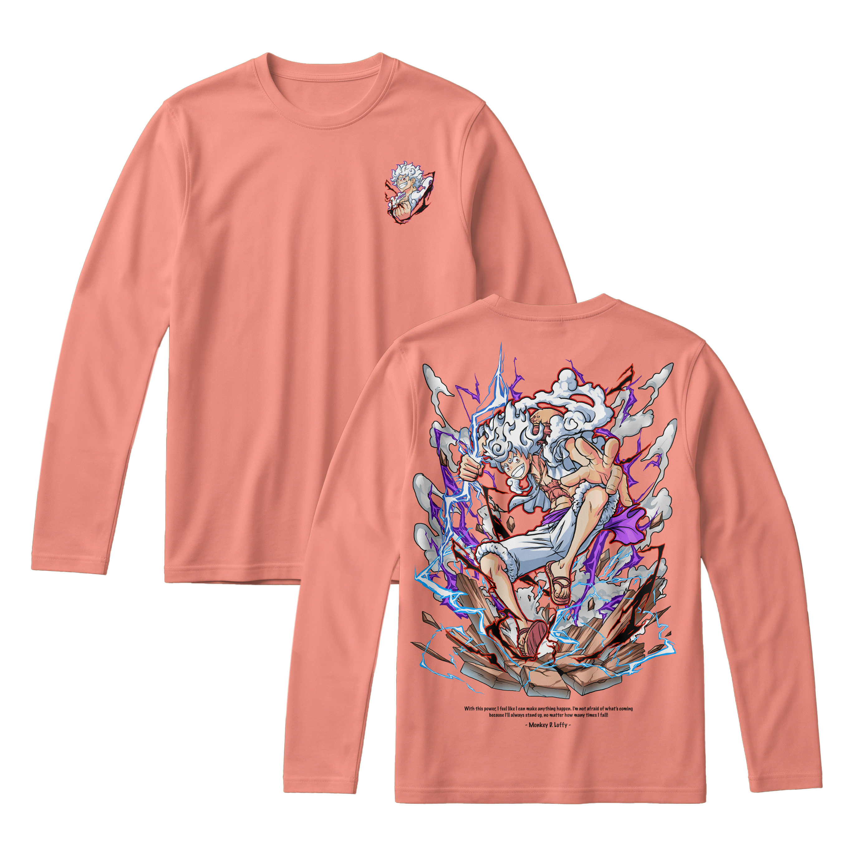 Anime One Piece Monkey D. Luffy Long Sleeve Tee - RZM001