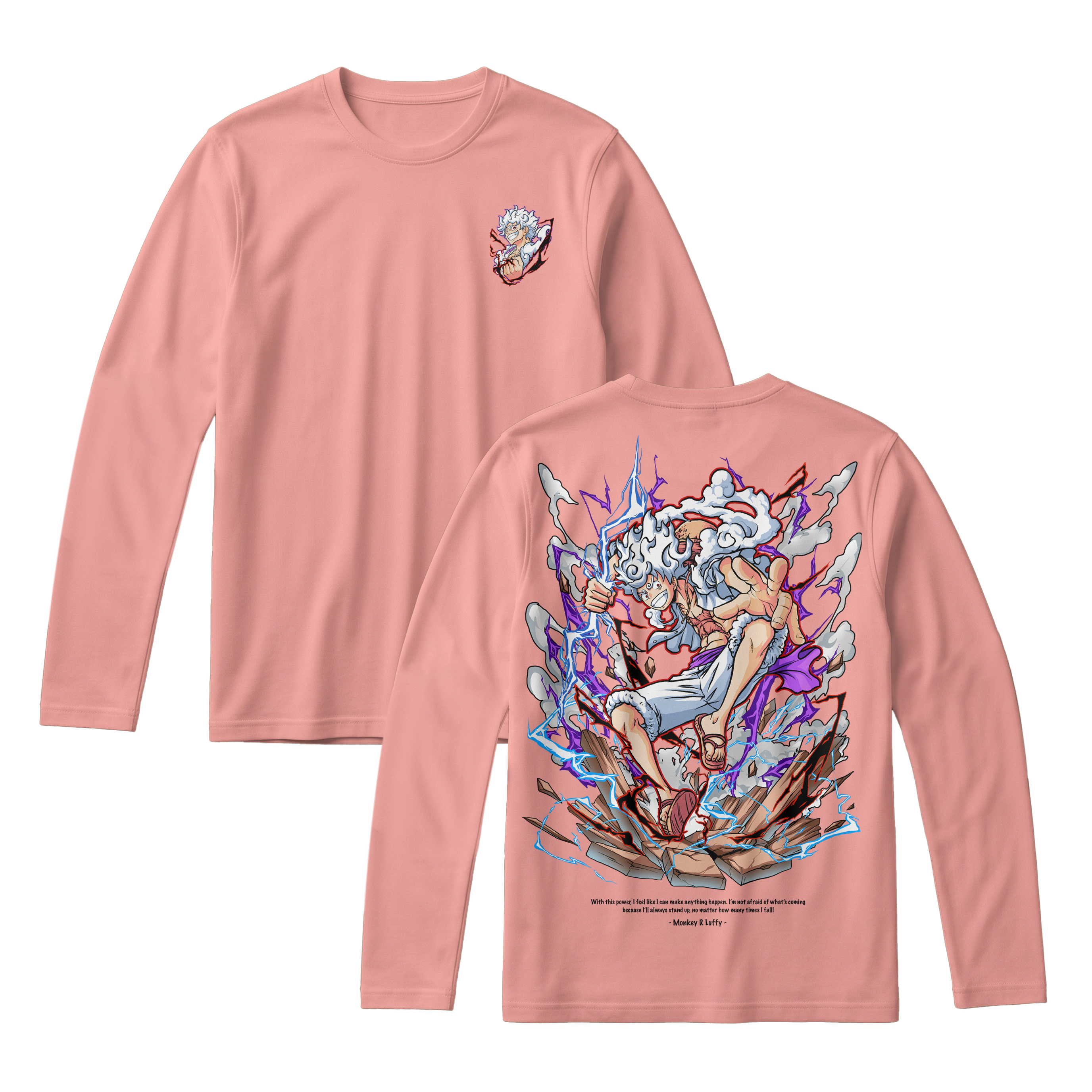 Anime One Piece Monkey D. Luffy Long Sleeve Tee - RZM001