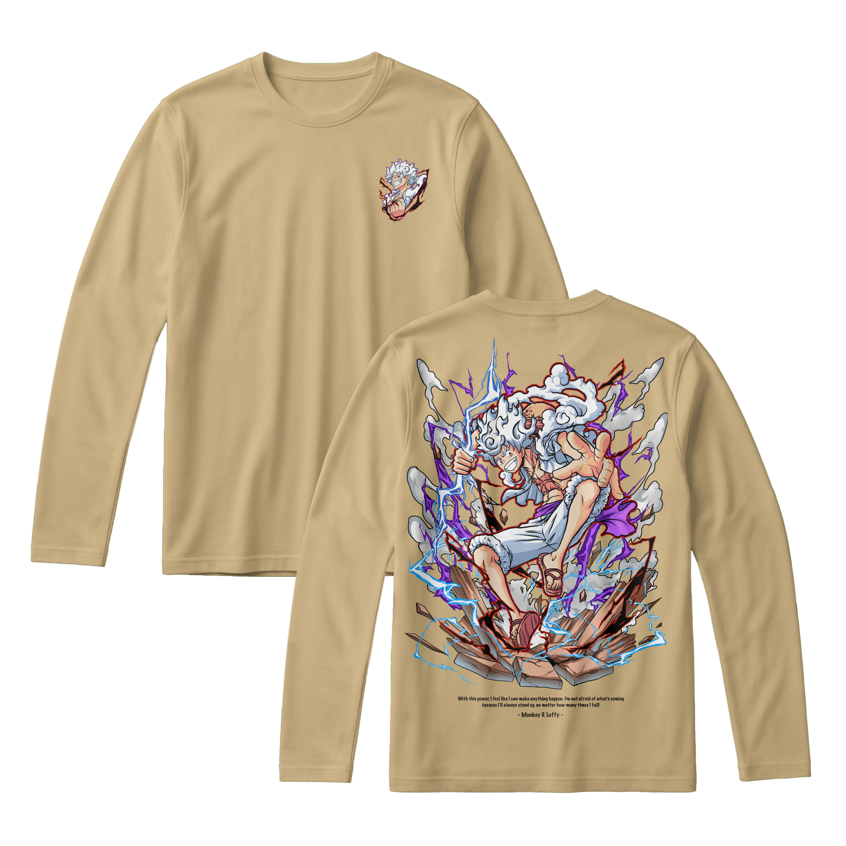Anime One Piece Monkey D. Luffy Long Sleeve Tee - RZM001