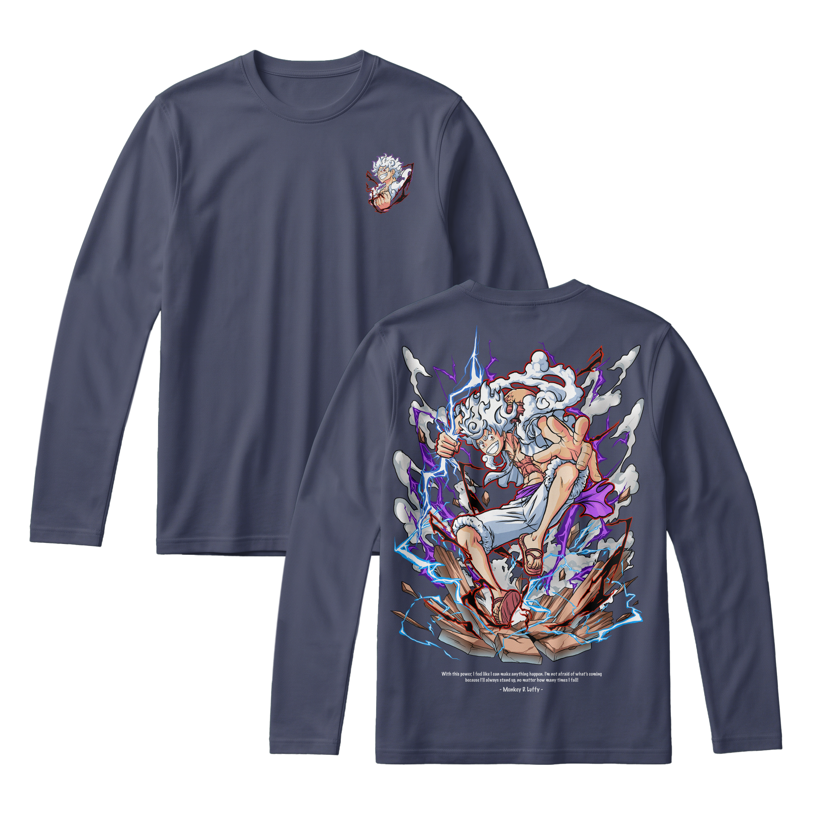 Anime One Piece Monkey D. Luffy Long Sleeve Tee - RZM001