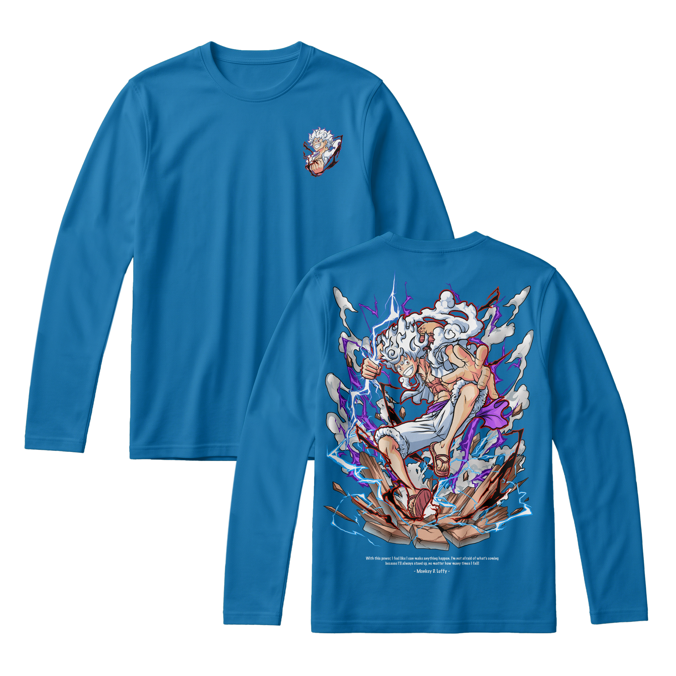Anime One Piece Monkey D. Luffy Long Sleeve Tee - RZM001