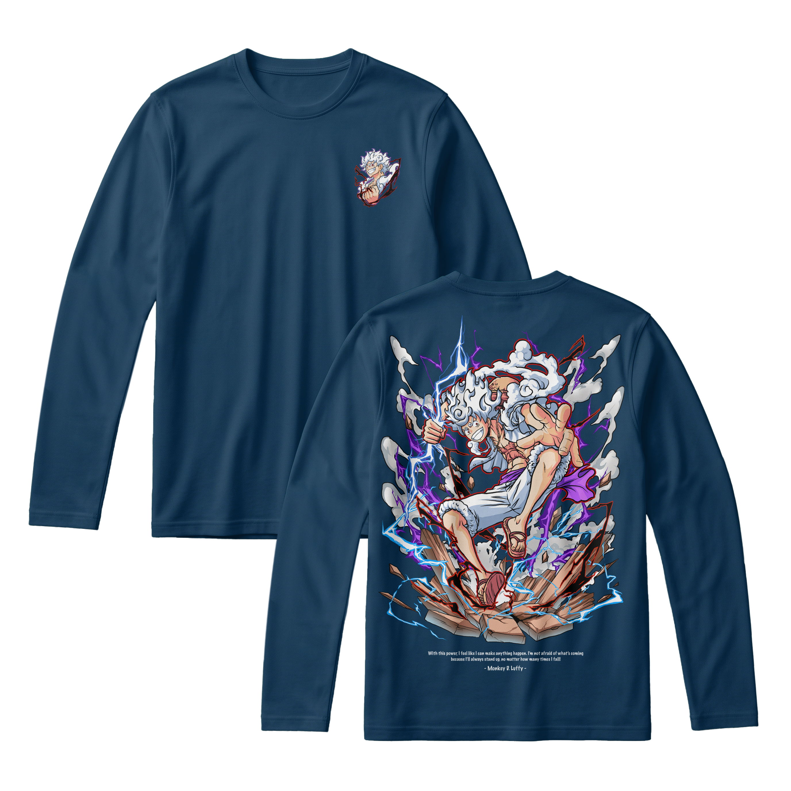 Anime One Piece Monkey D. Luffy Long Sleeve Tee - RZM001