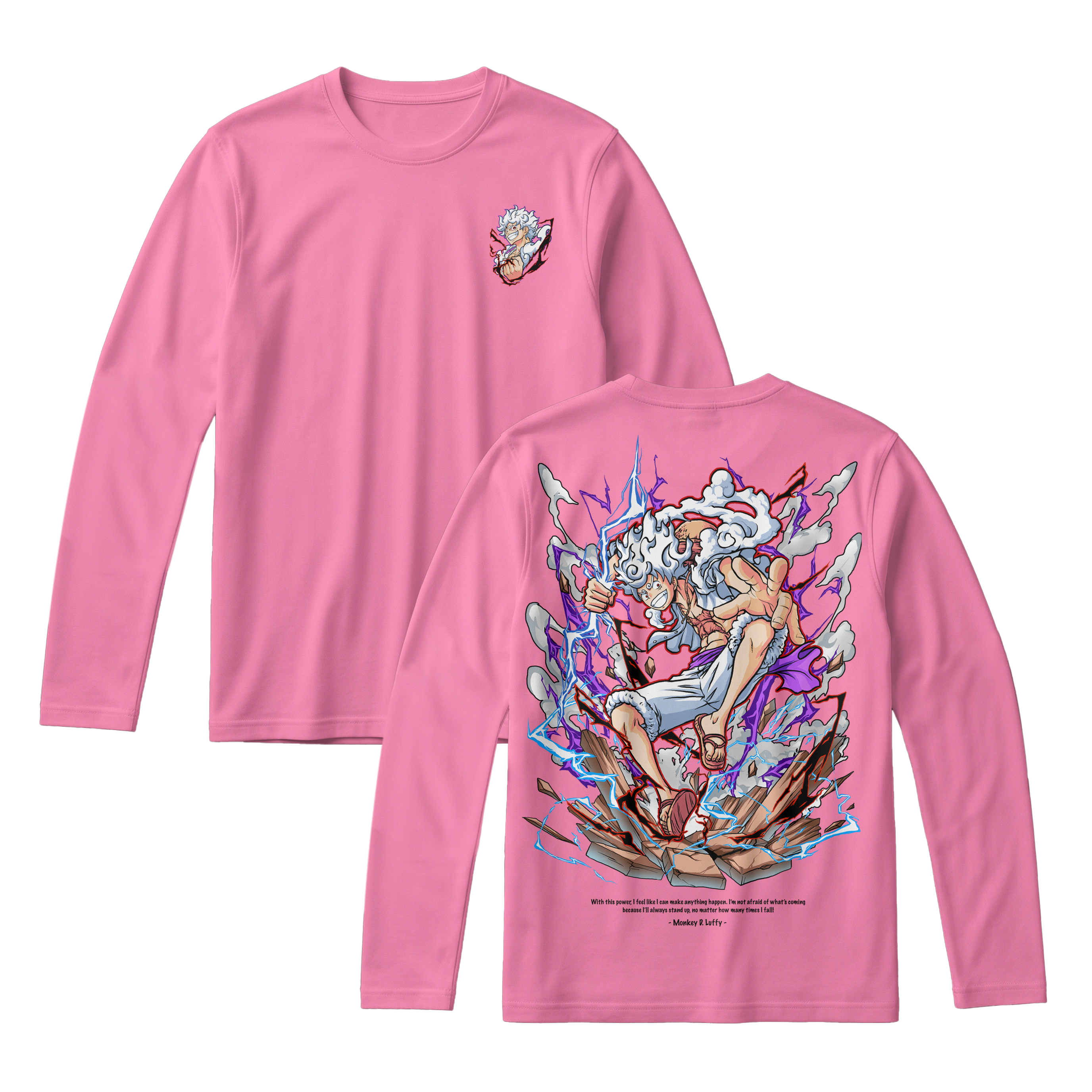 Anime One Piece Monkey D. Luffy Long Sleeve Tee - RZM001