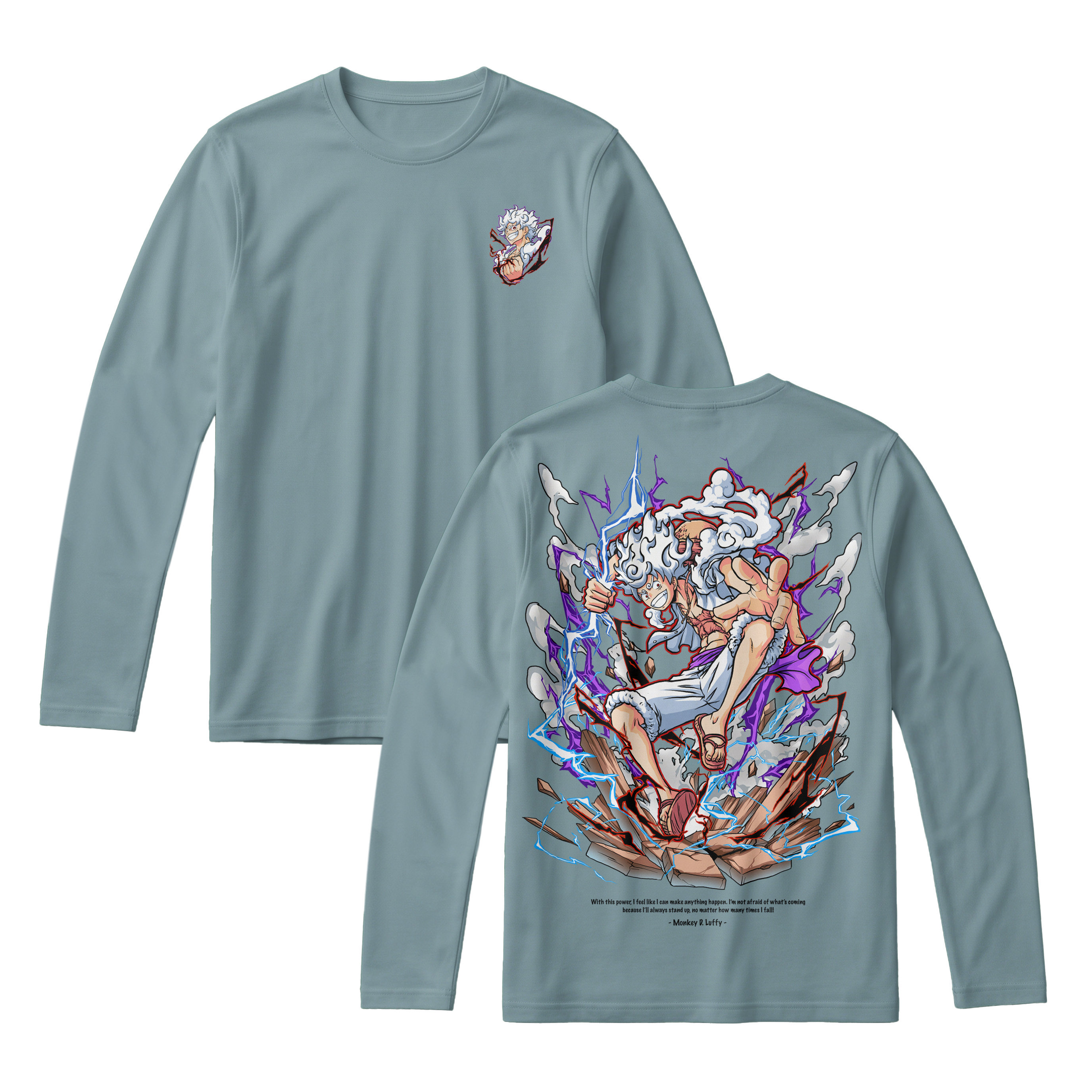 Anime One Piece Monkey D. Luffy Long Sleeve Tee - RZM001