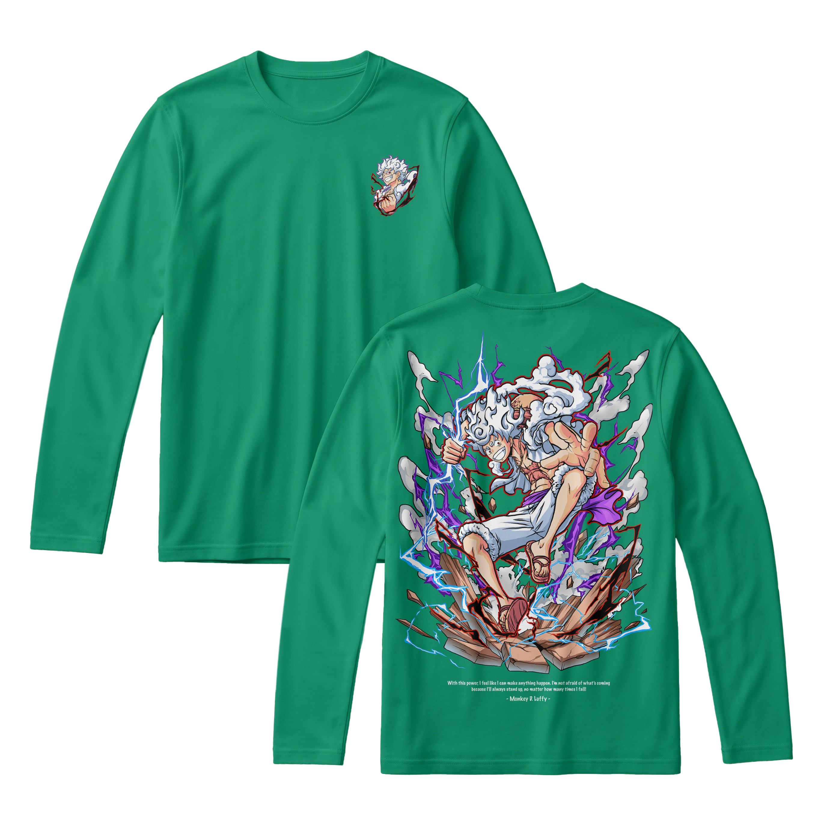 Anime One Piece Monkey D. Luffy Long Sleeve Tee - RZM001