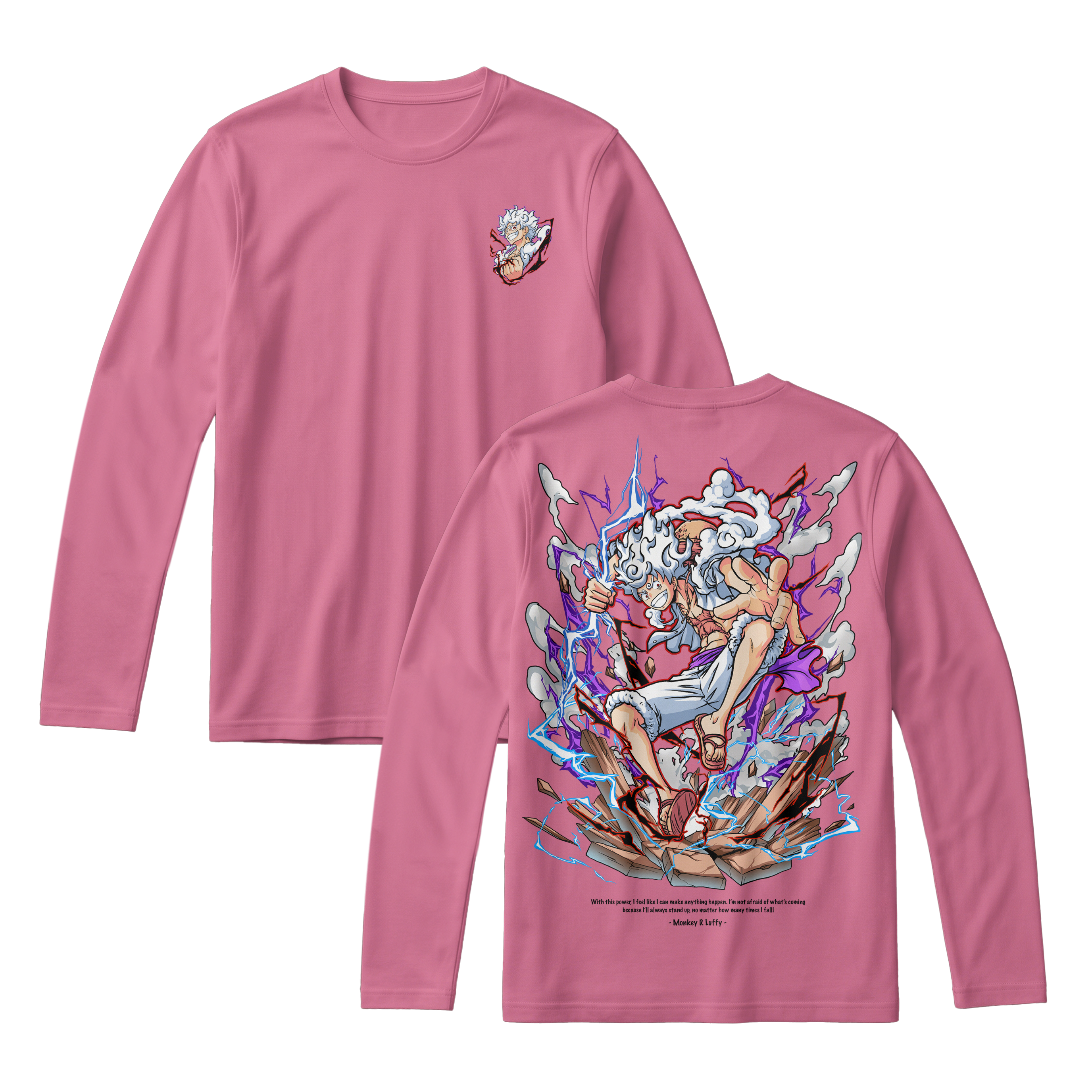 Anime One Piece Monkey D. Luffy Long Sleeve Tee - RZM001