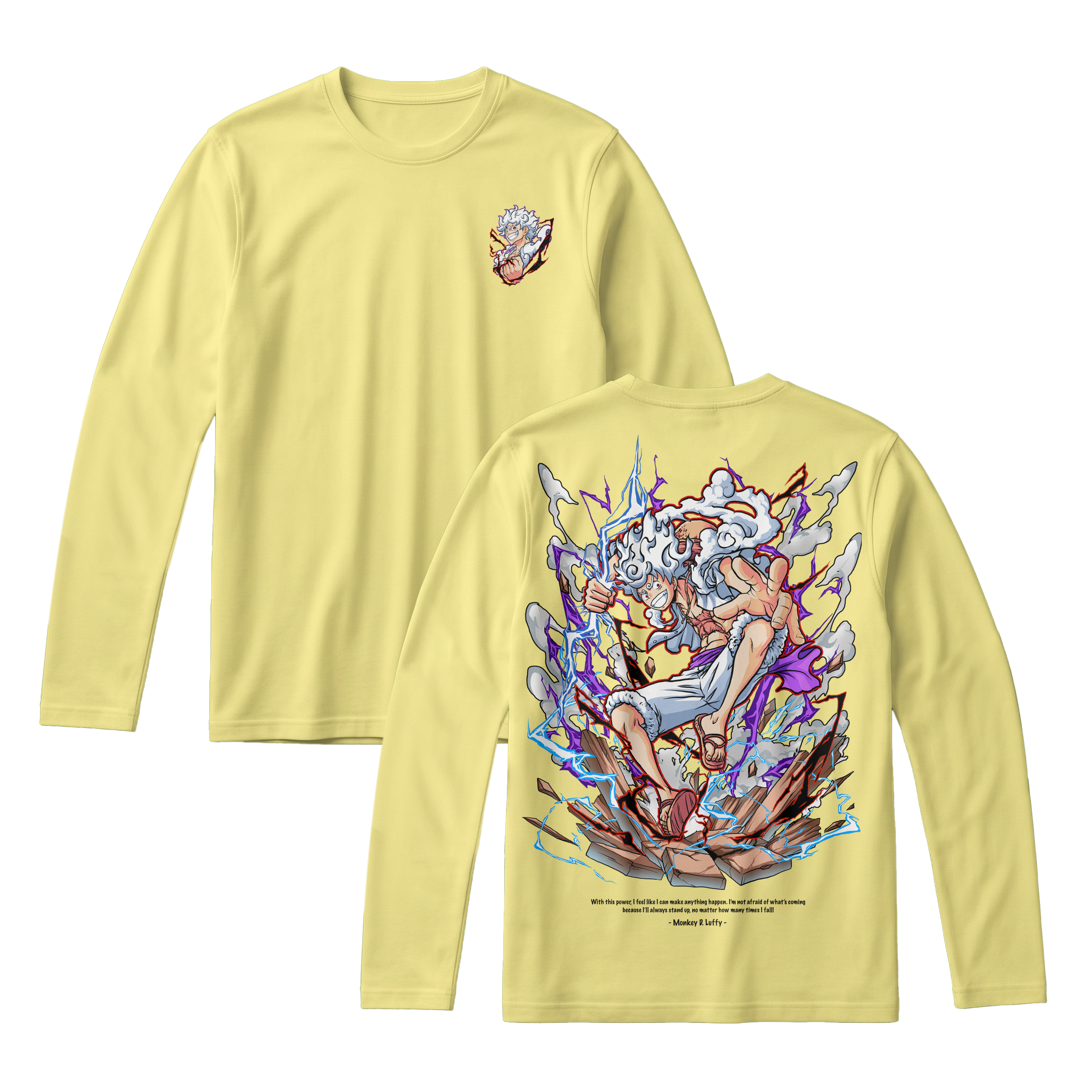 Anime One Piece Monkey D. Luffy Long Sleeve Tee - RZM001