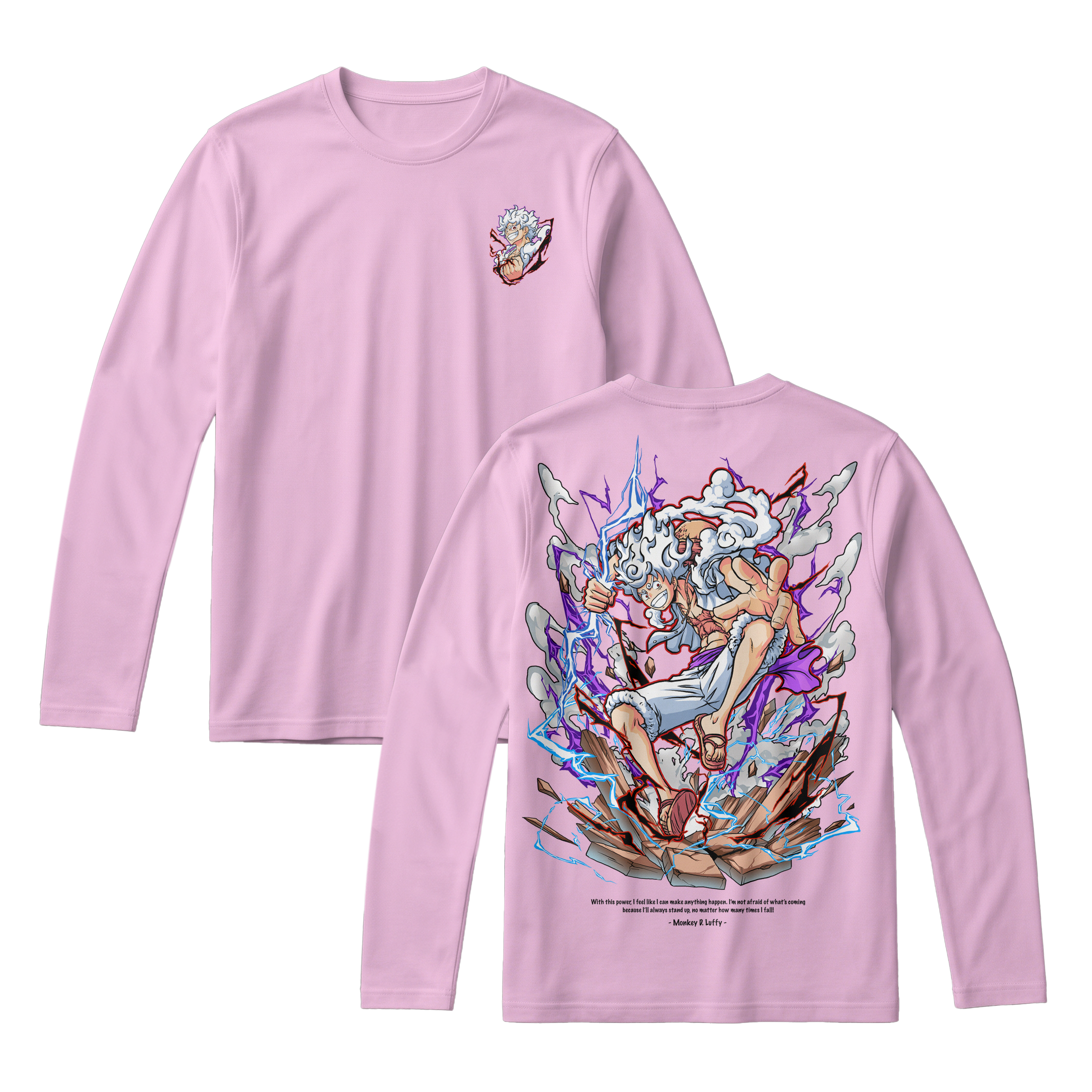 Anime One Piece Monkey D. Luffy Long Sleeve Tee - RZM001