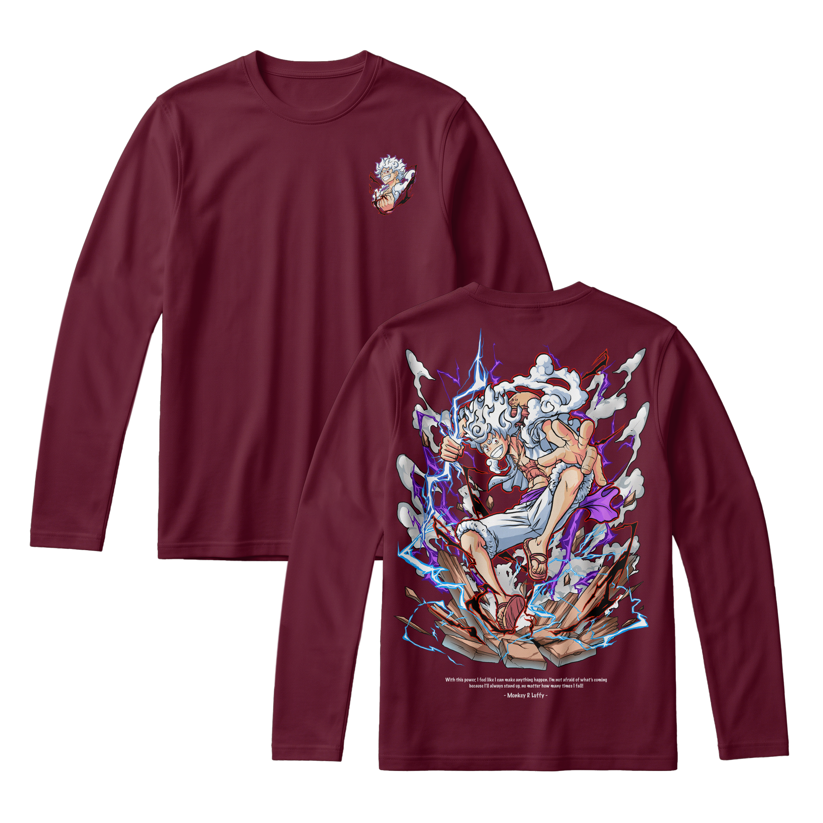 Anime One Piece Monkey D. Luffy Long Sleeve Tee - RZM001