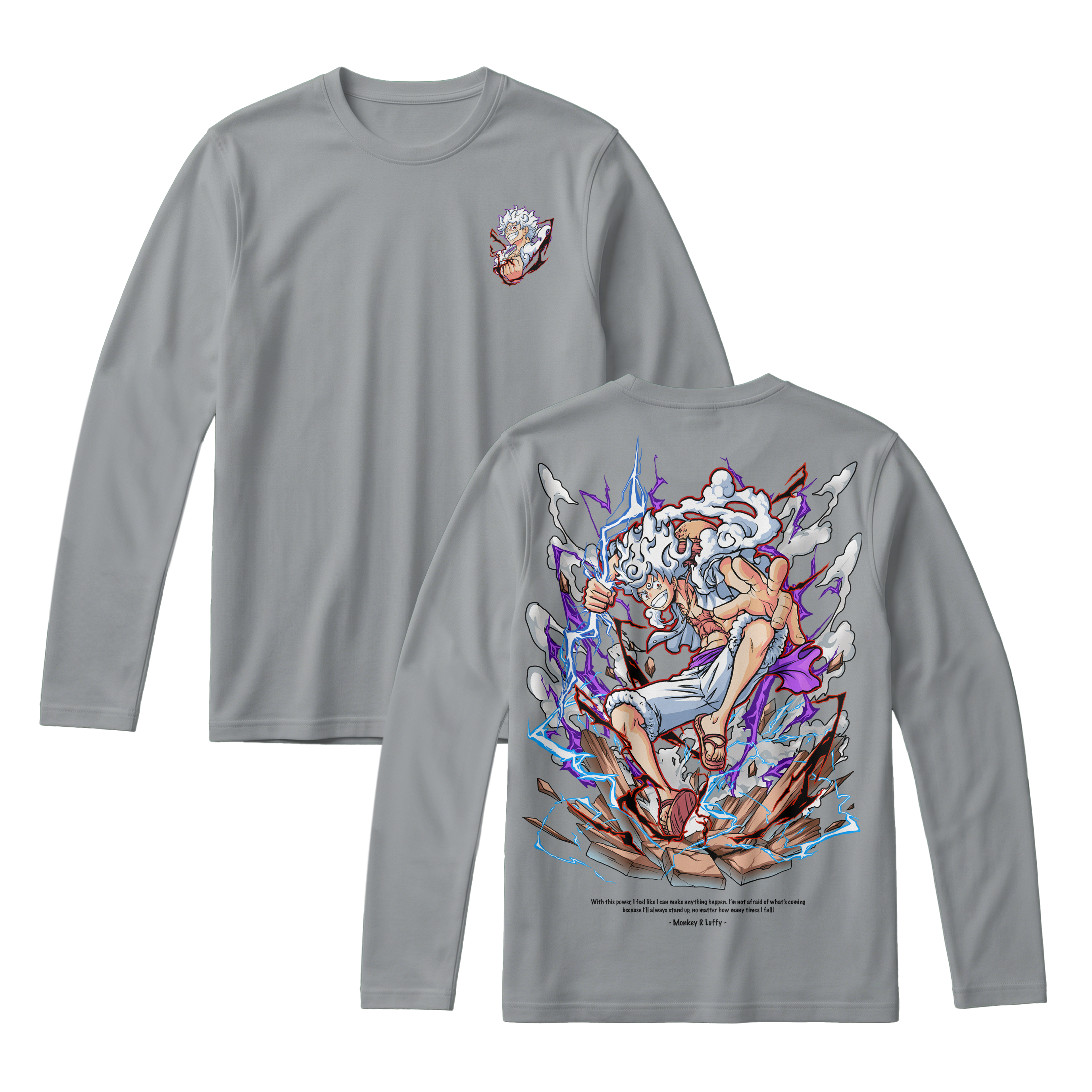 Anime One Piece Monkey D. Luffy Long Sleeve Tee - RZM001