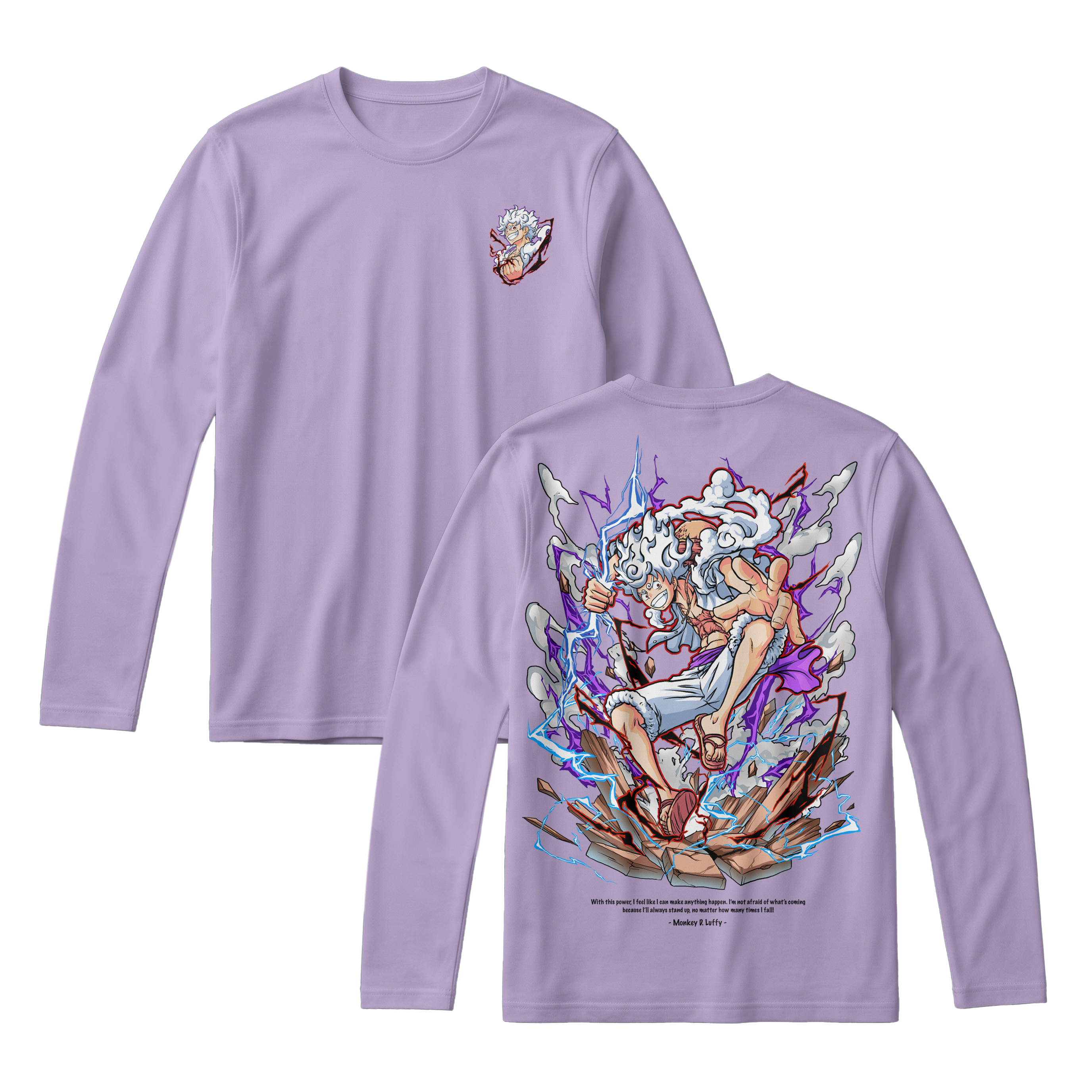 Anime One Piece Monkey D. Luffy Long Sleeve Tee - RZM001