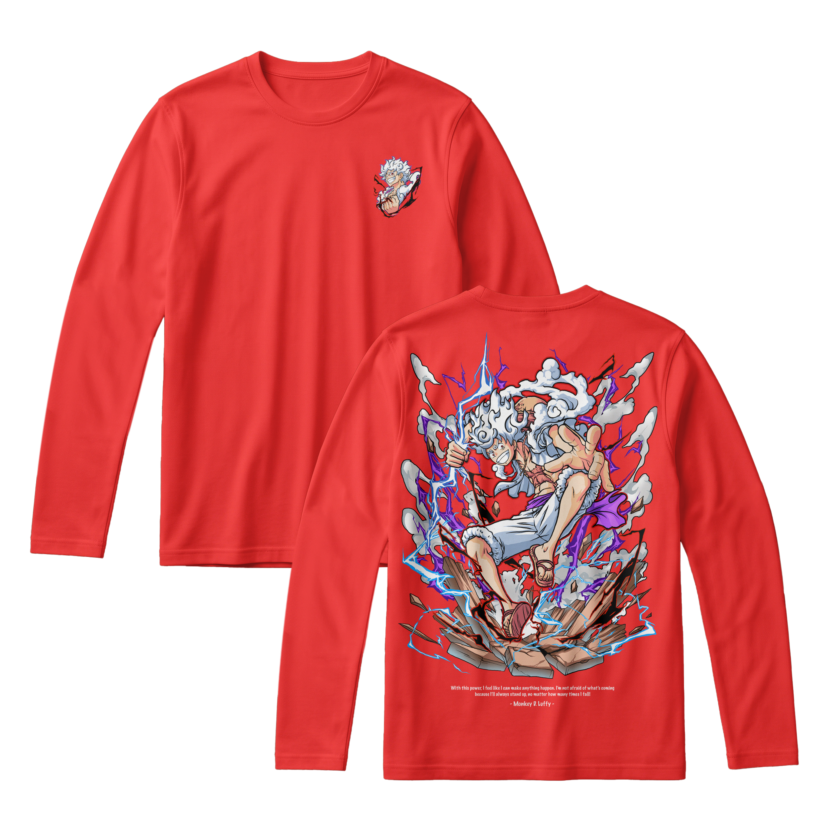 Anime One Piece Monkey D. Luffy Long Sleeve Tee - RZM001