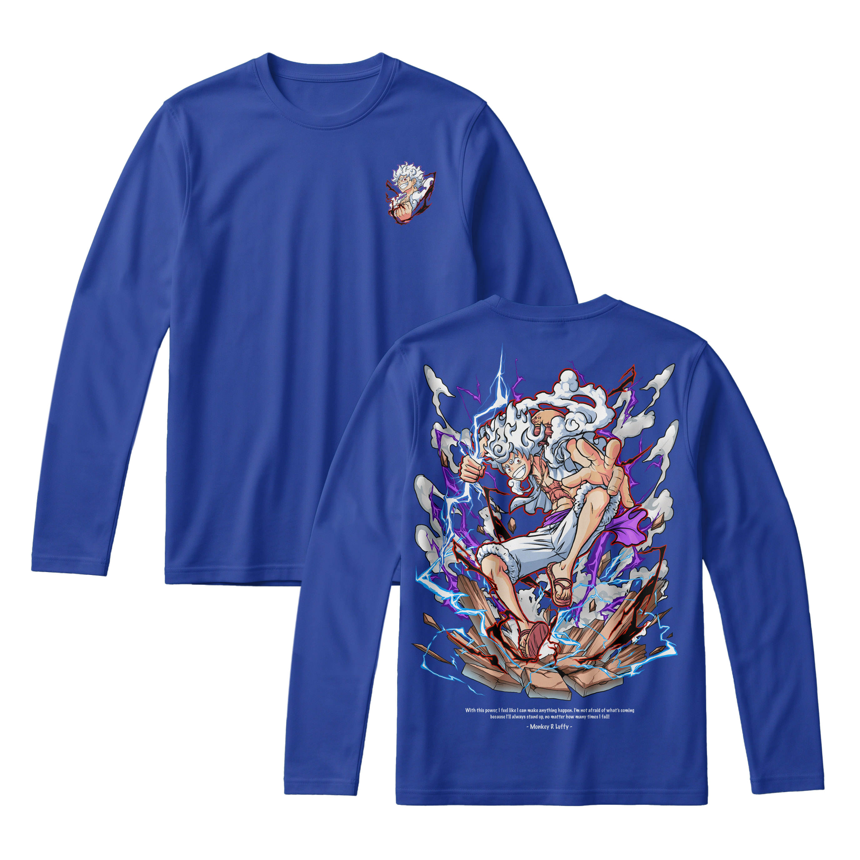 Anime One Piece Monkey D. Luffy Long Sleeve Tee - RZM001