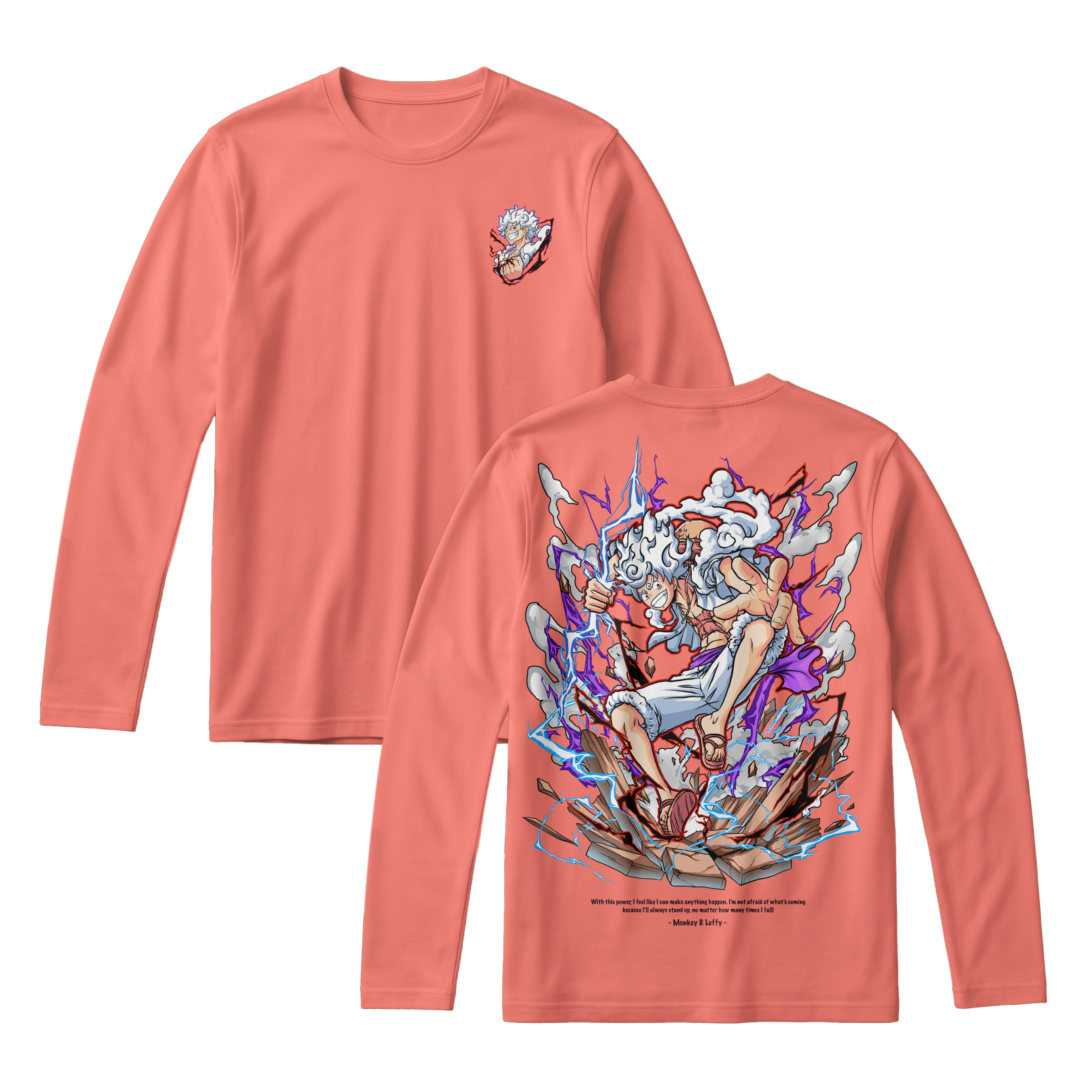 Anime One Piece Monkey D. Luffy Long Sleeve Tee - RZM001