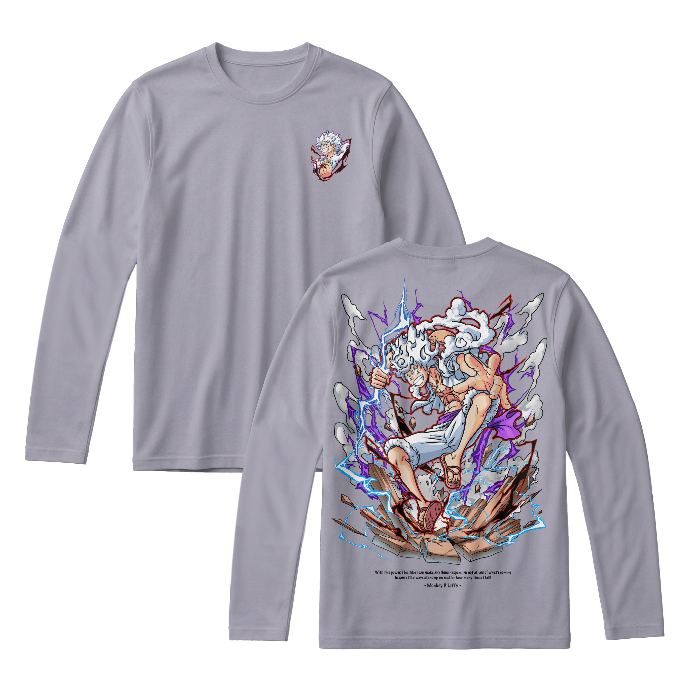 Anime One Piece Monkey D. Luffy Long Sleeve Tee - RZM001