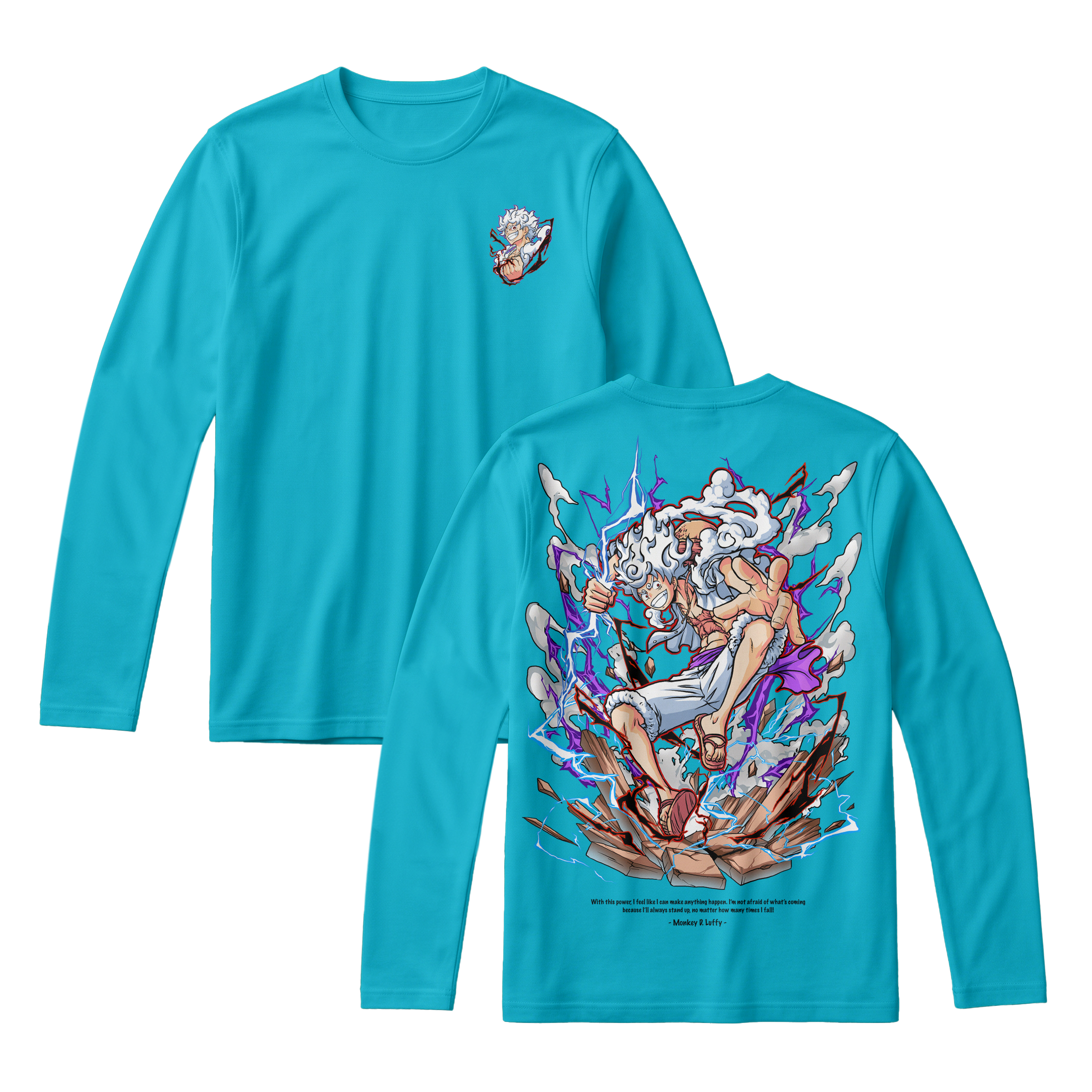 Anime One Piece Monkey D. Luffy Long Sleeve Tee - RZM001
