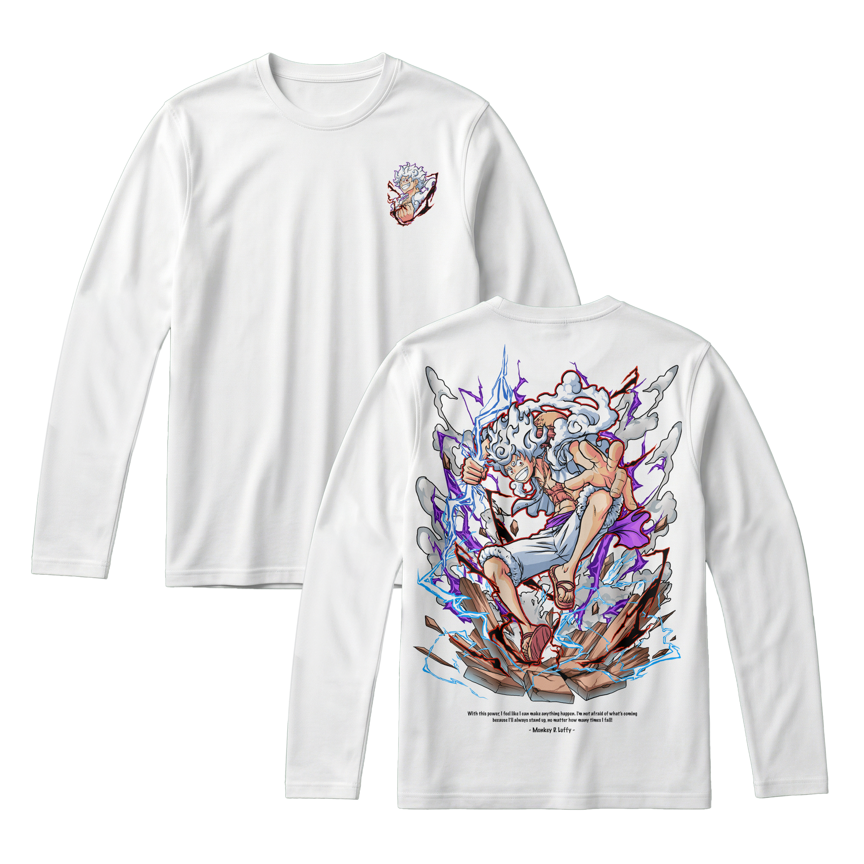 Anime One Piece Monkey D. Luffy Long Sleeve Tee - RZM001