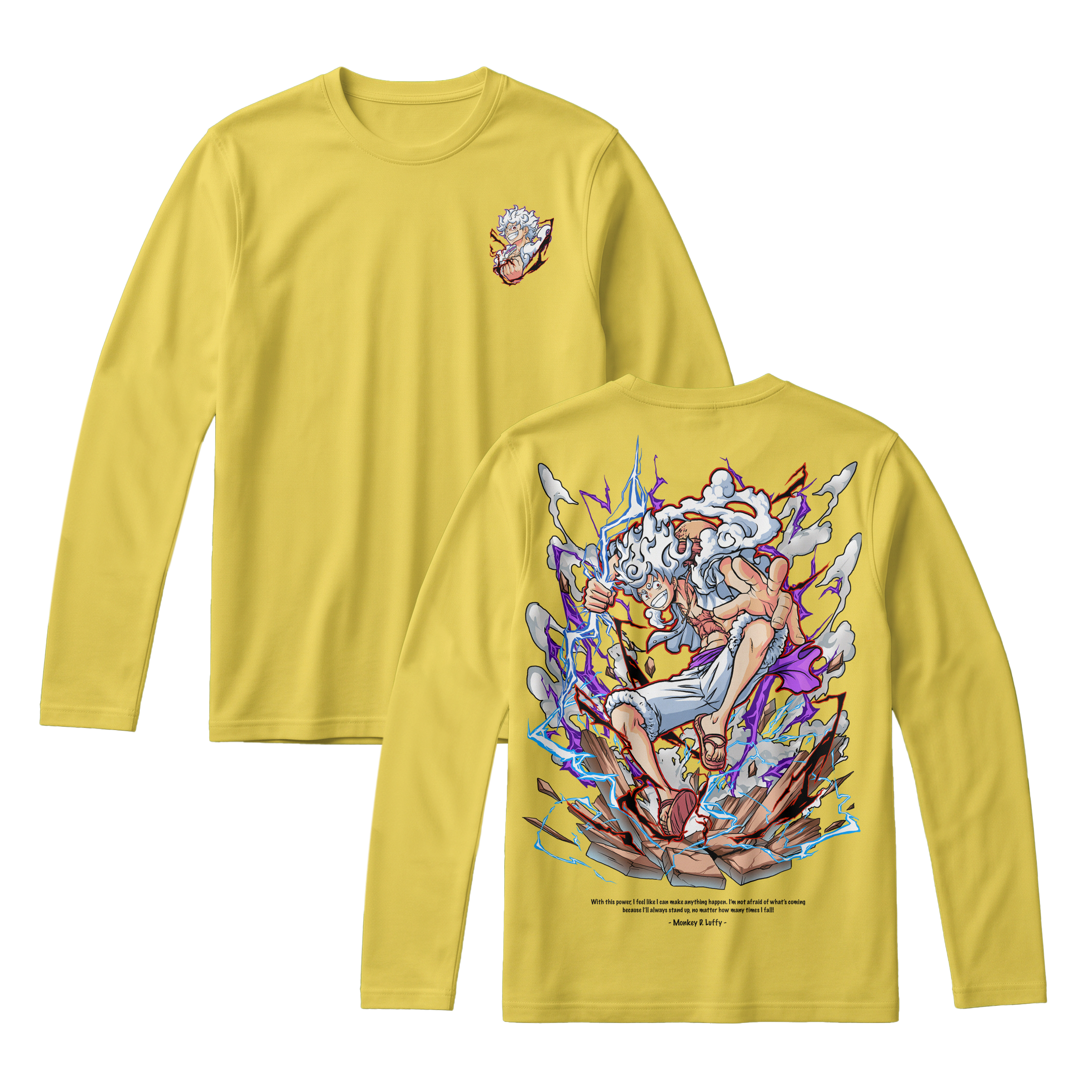 Anime One Piece Monkey D. Luffy Long Sleeve Tee - RZM001
