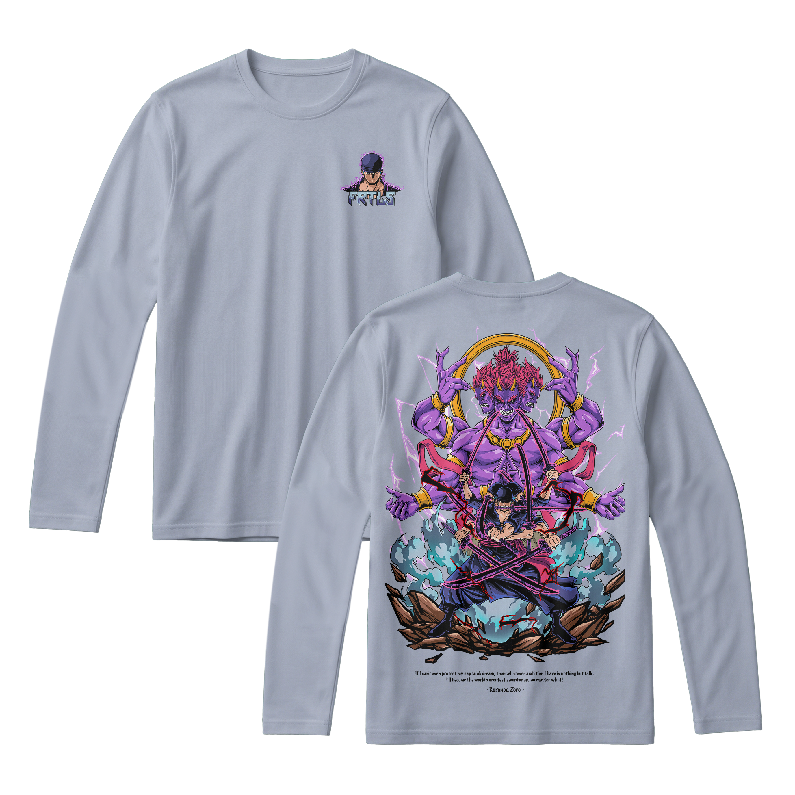 Anime One Piece Roronoa Zoro Long Sleeve Tee - RZM002