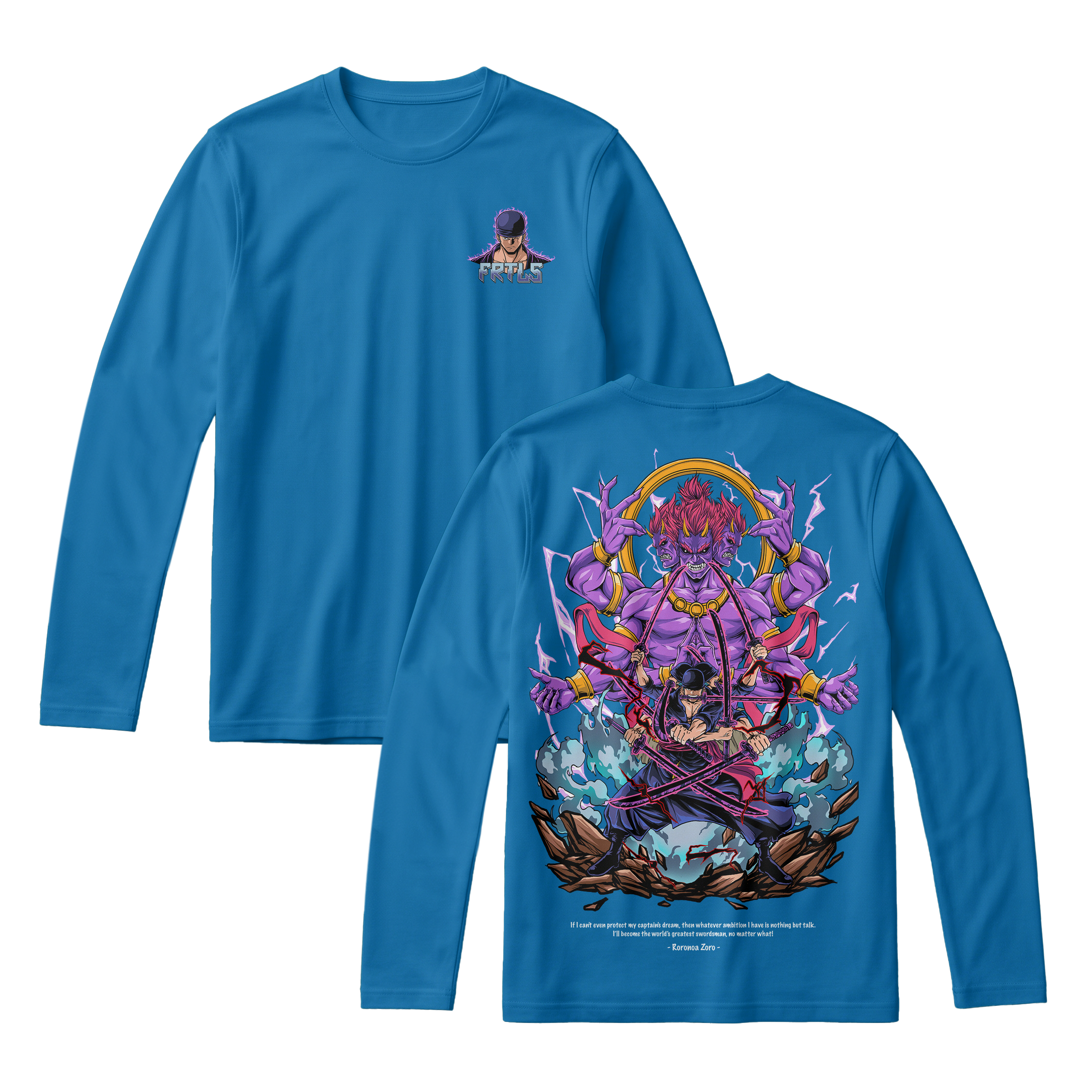 Anime One Piece Roronoa Zoro Long Sleeve Tee - RZM002