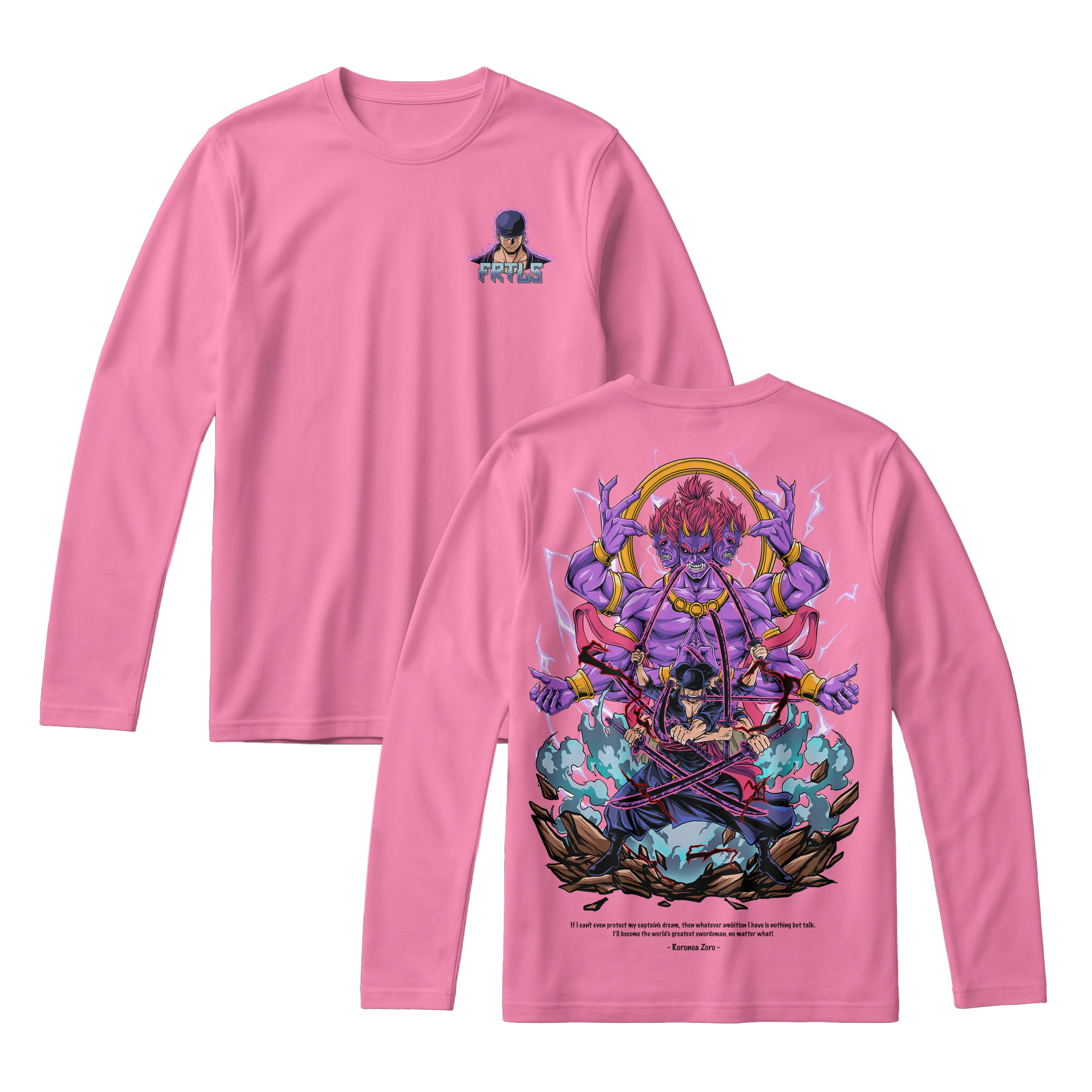 Anime One Piece Roronoa Zoro Long Sleeve Tee - RZM002