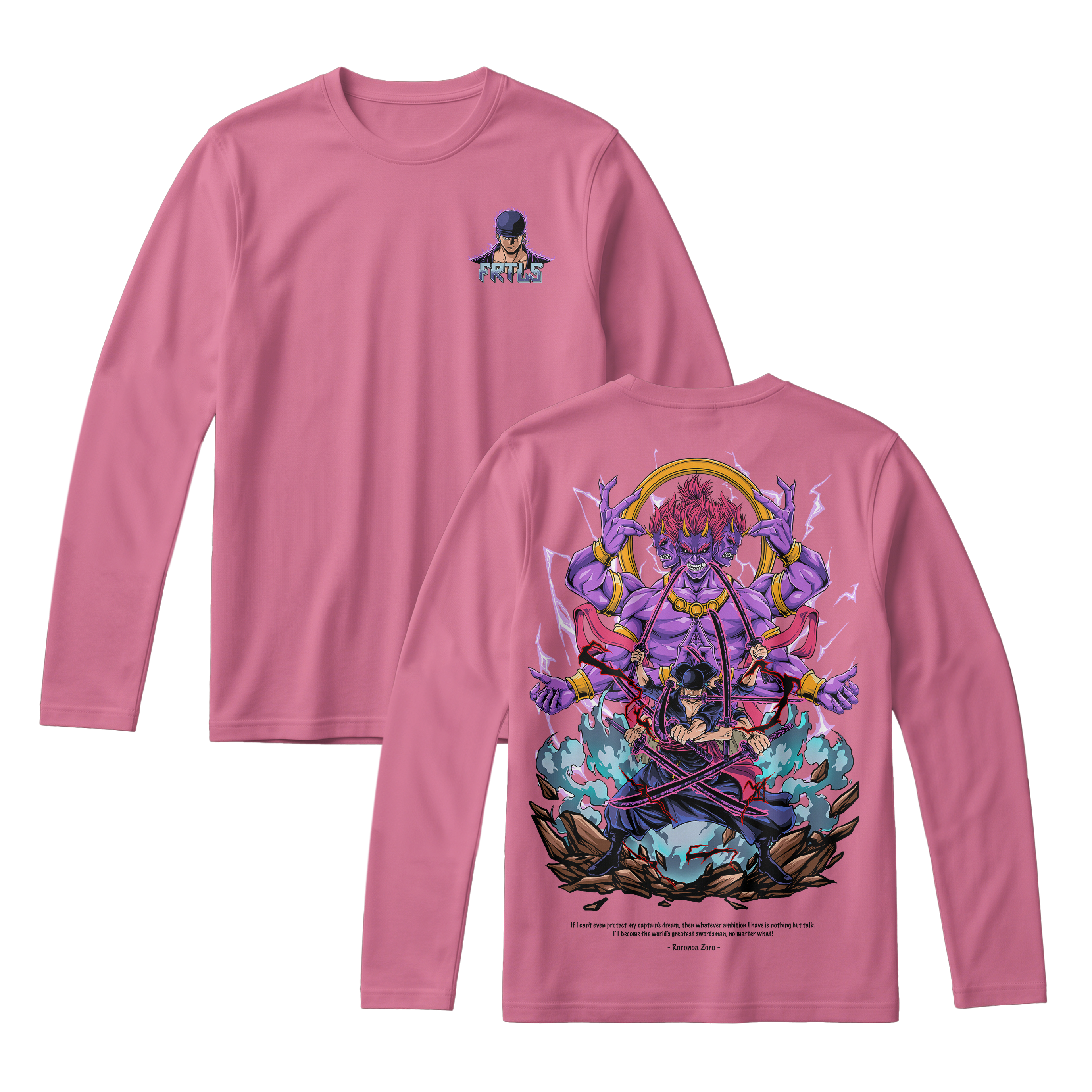 Anime One Piece Roronoa Zoro Long Sleeve Tee - RZM002
