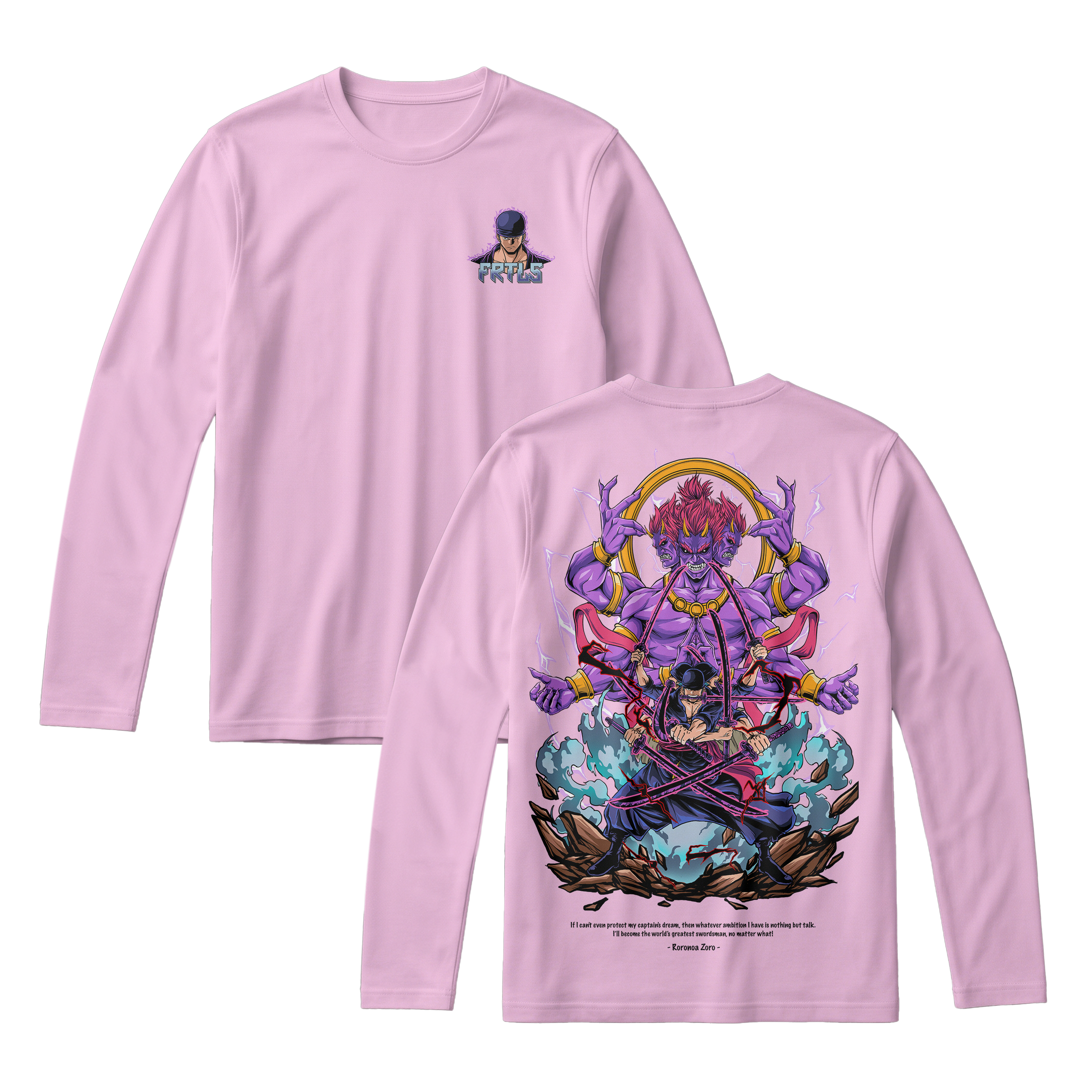 Anime One Piece Roronoa Zoro Long Sleeve Tee - RZM002