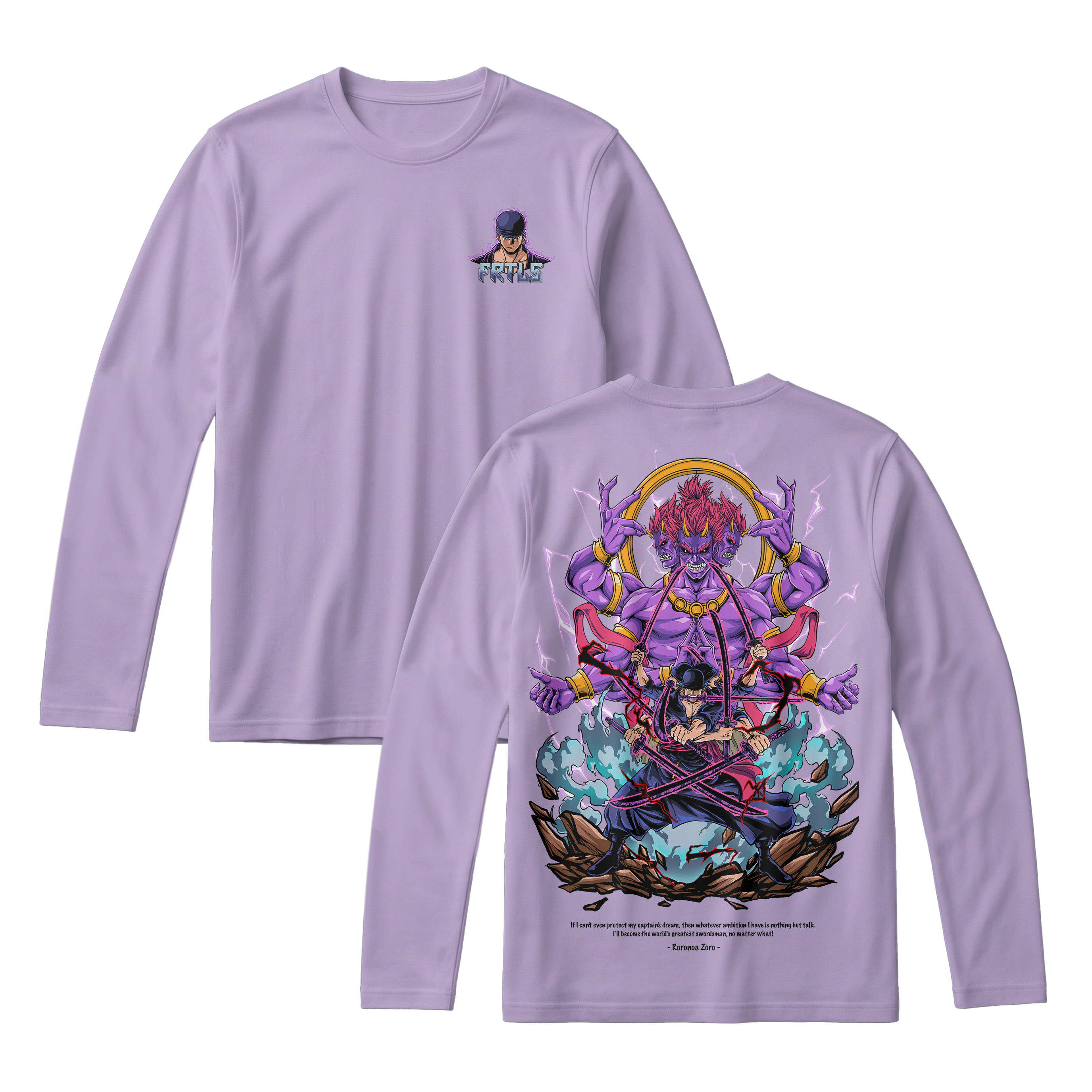 Anime One Piece Roronoa Zoro Long Sleeve Tee - RZM002