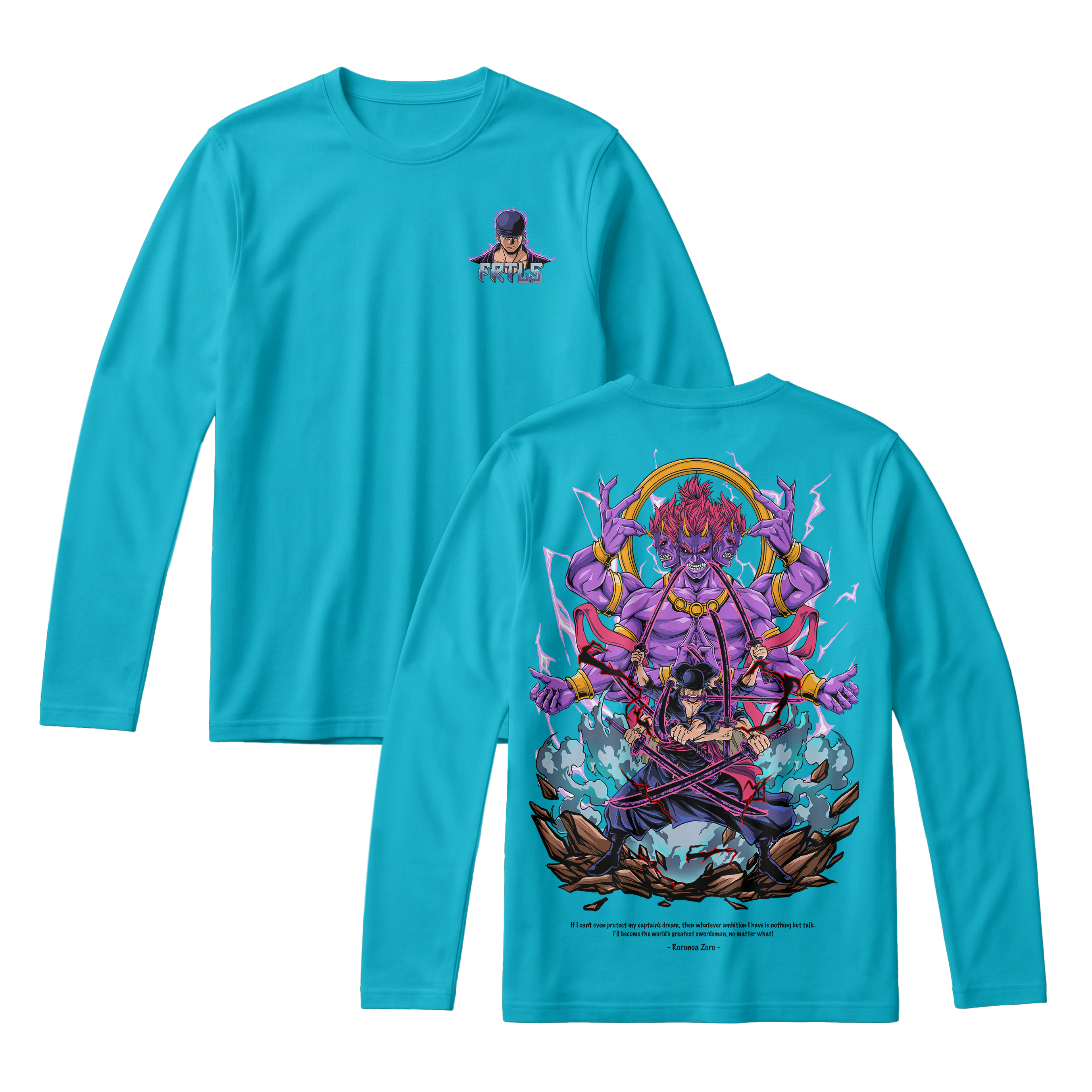 Anime One Piece Roronoa Zoro Long Sleeve Tee - RZM002