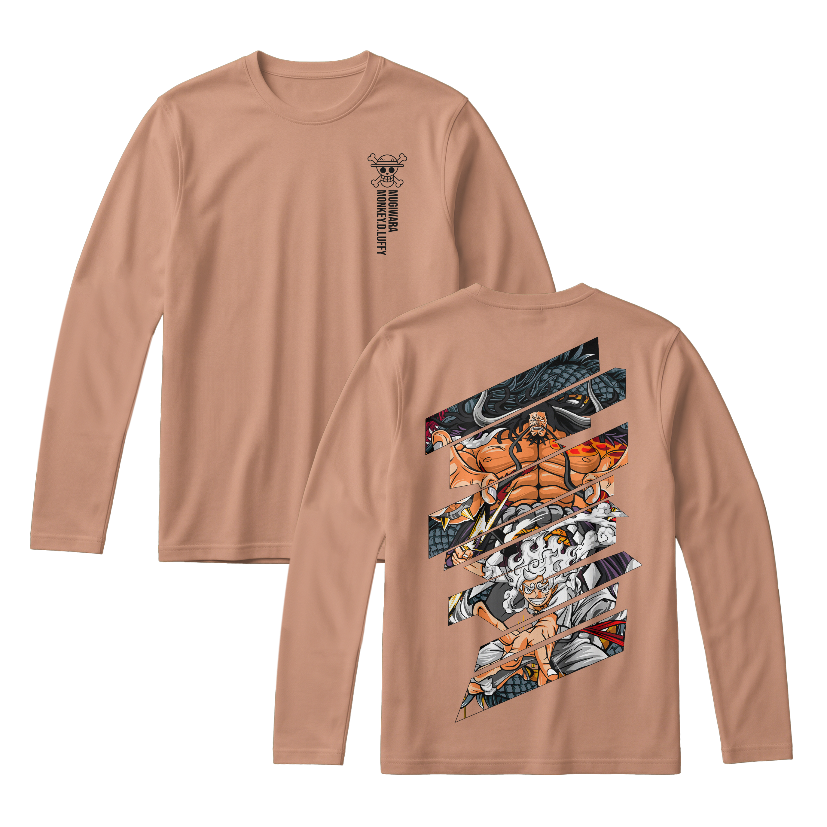 Anime One Piece Monkey D. Luffy Long Sleeve Tee - RZM005