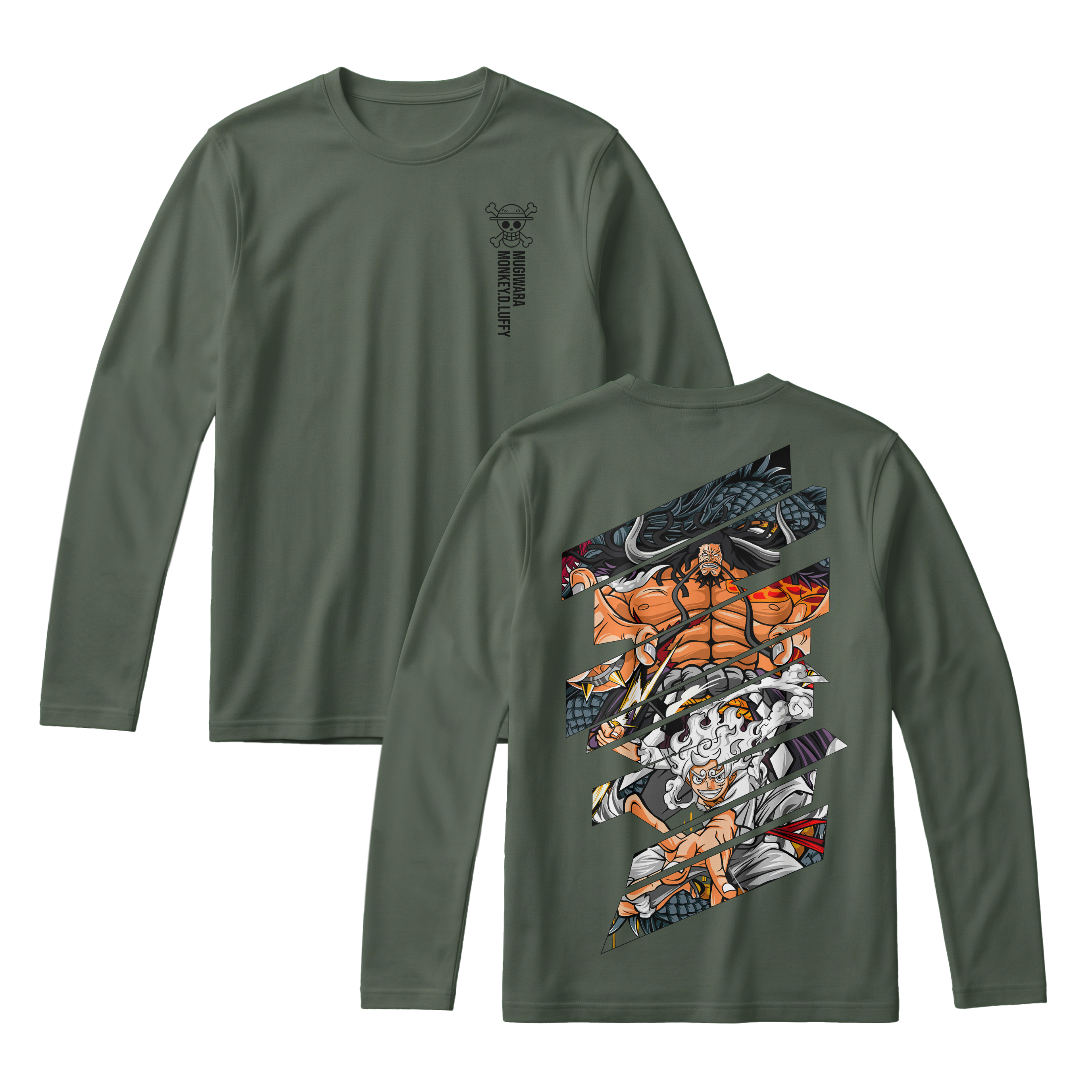 Anime One Piece Monkey D. Luffy Long Sleeve Tee - RZM005