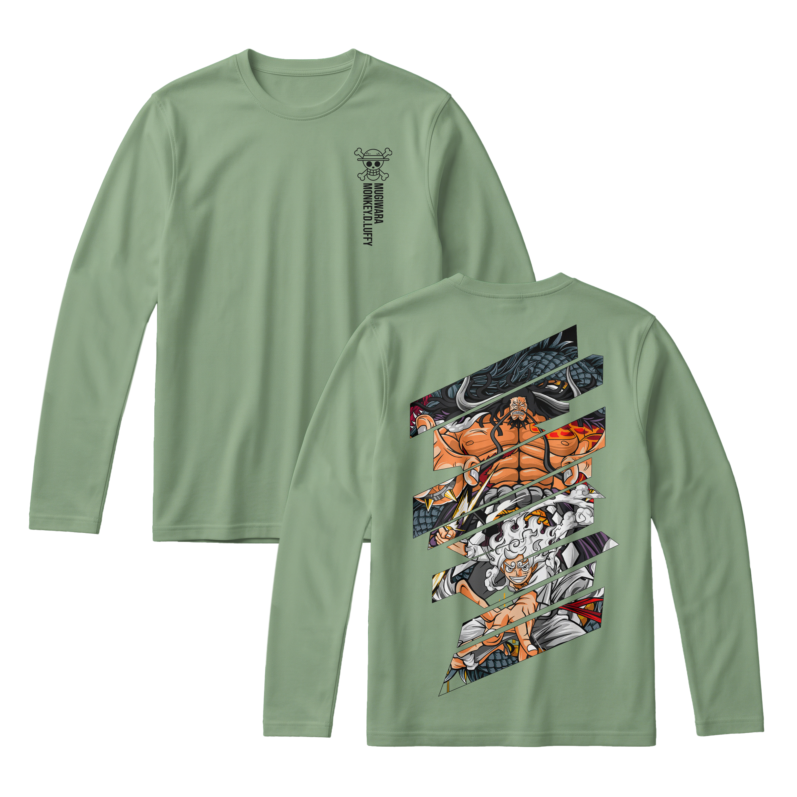 Anime One Piece Monkey D. Luffy Long Sleeve Tee - RZM005