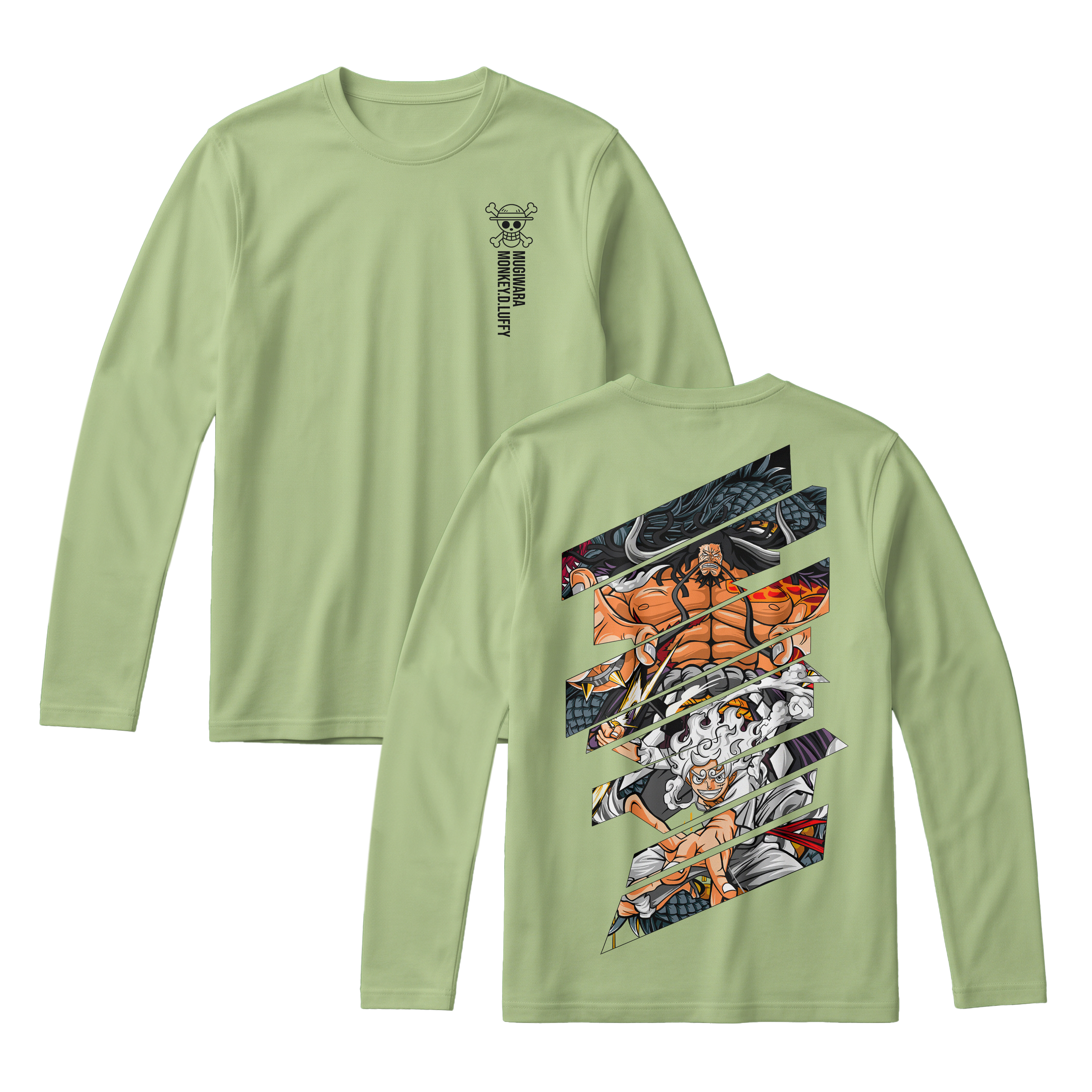 Anime One Piece Monkey D. Luffy Long Sleeve Tee - RZM005