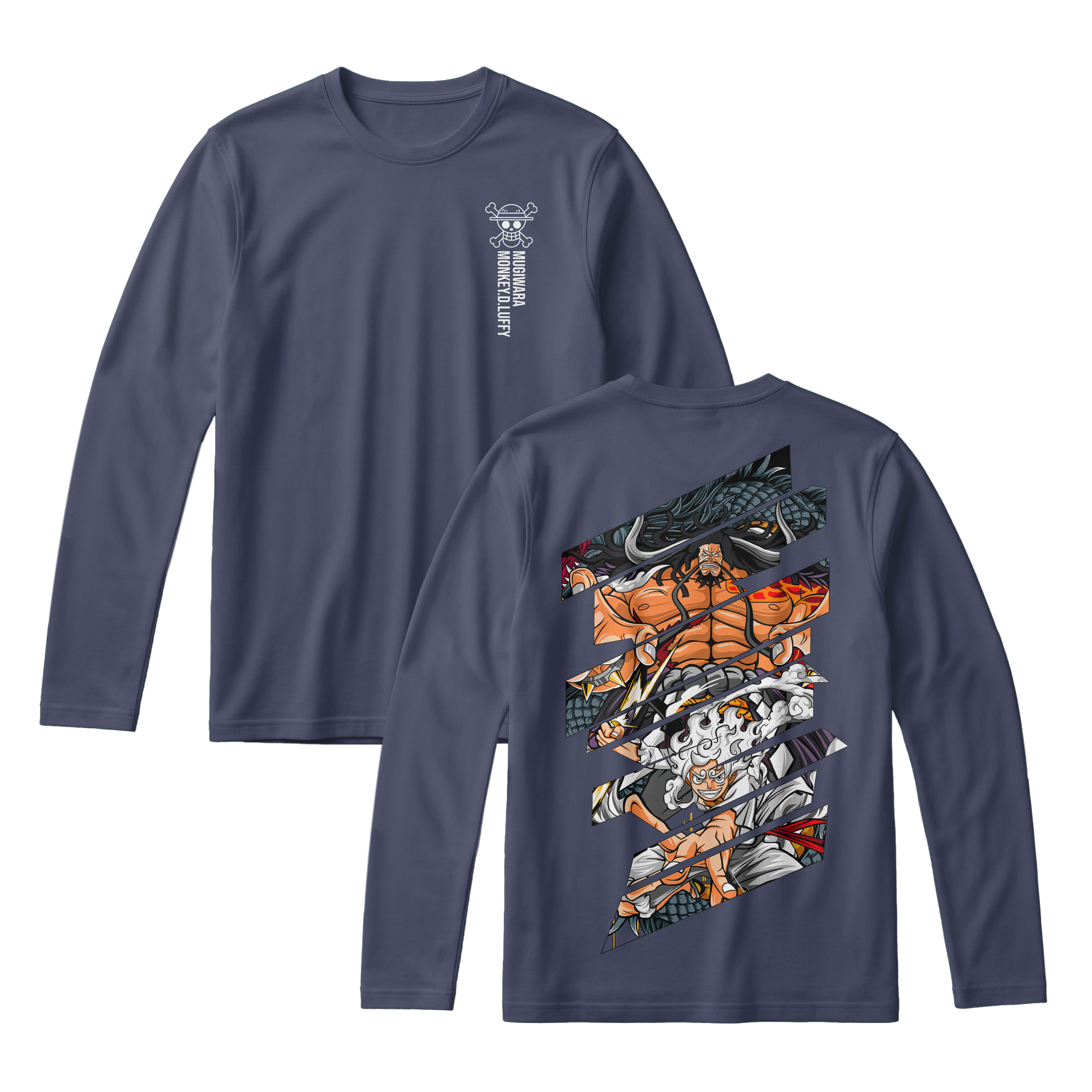 Anime One Piece Monkey D. Luffy Long Sleeve Tee - RZM005