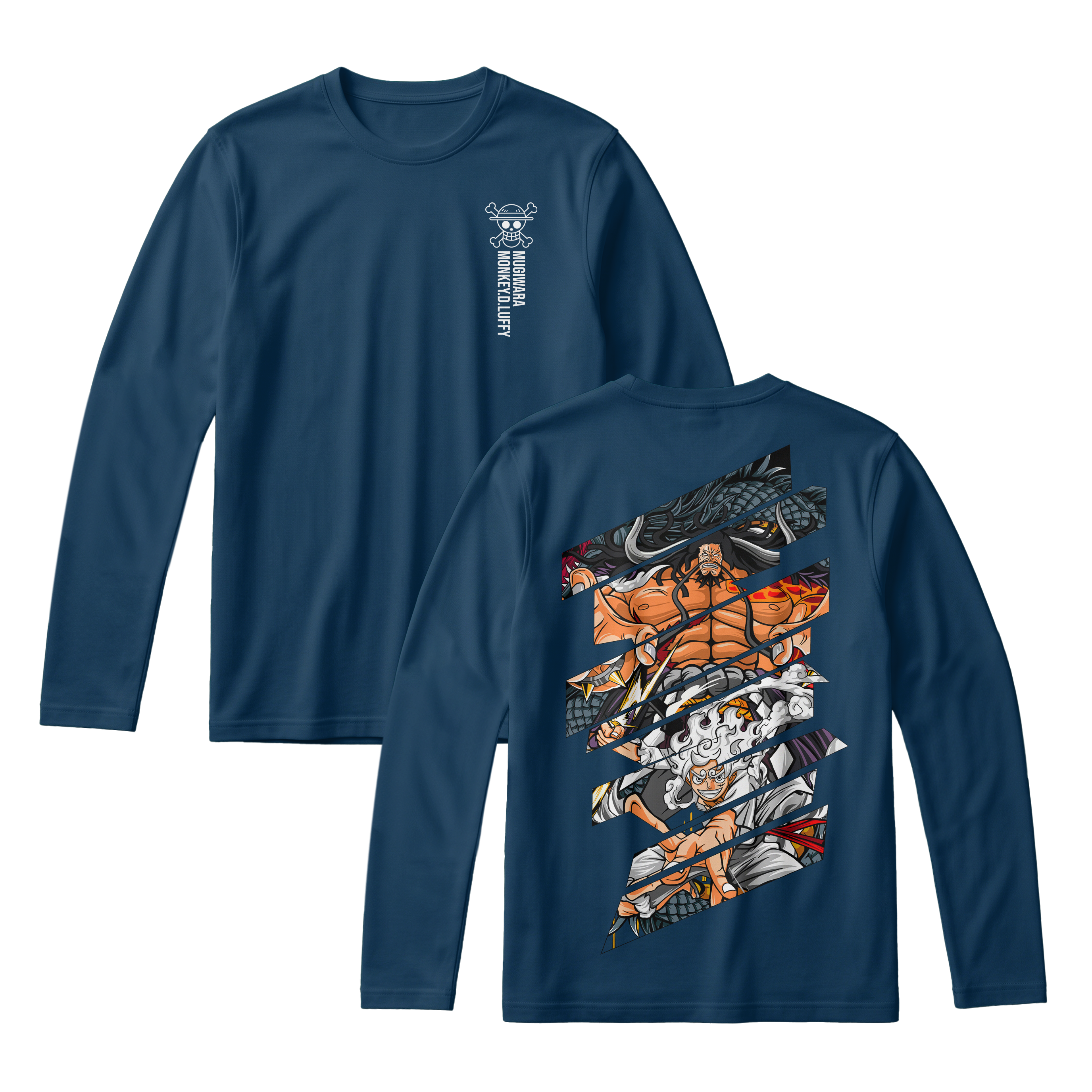 Anime One Piece Monkey D. Luffy Long Sleeve Tee - RZM005