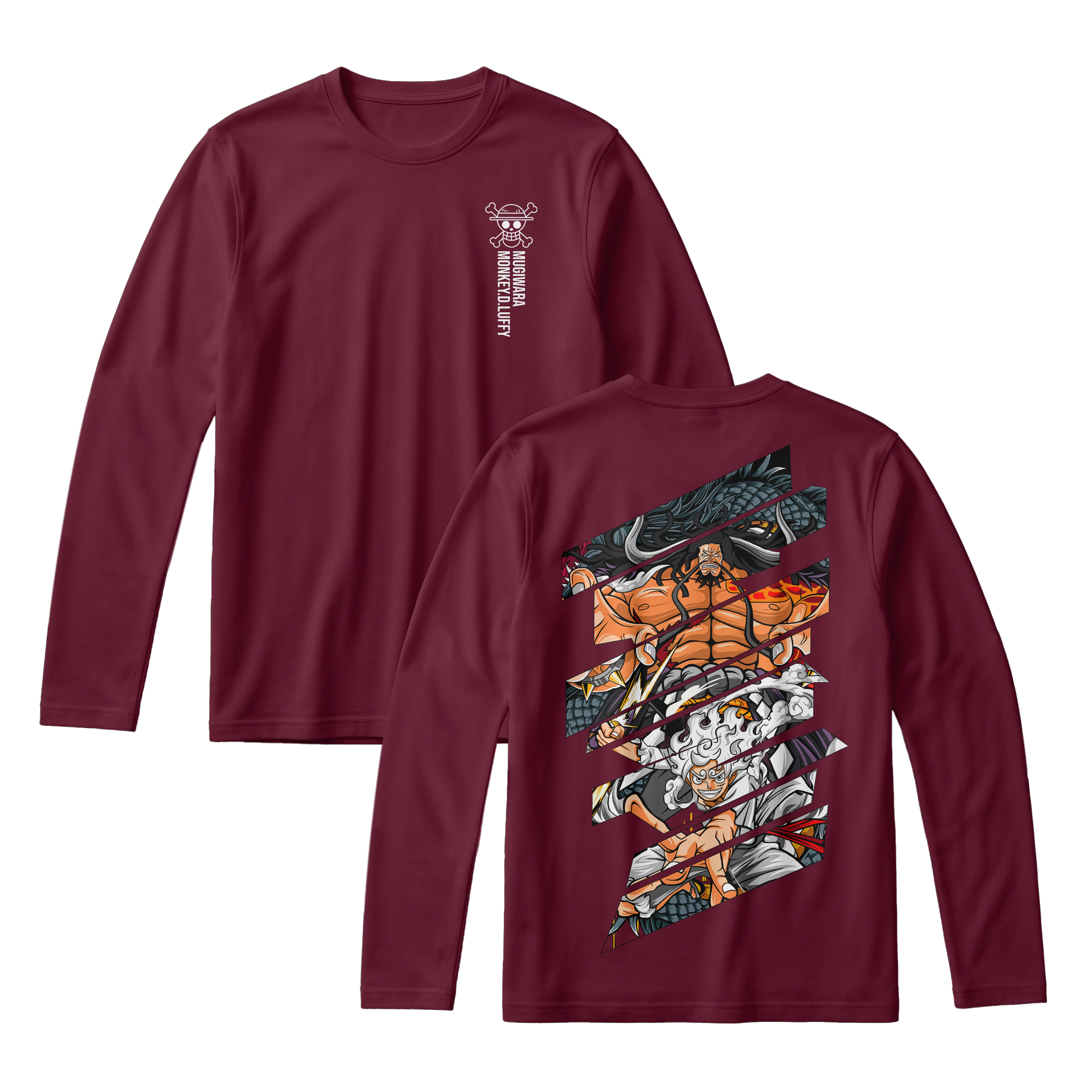 Anime One Piece Monkey D. Luffy Long Sleeve Tee - RZM005