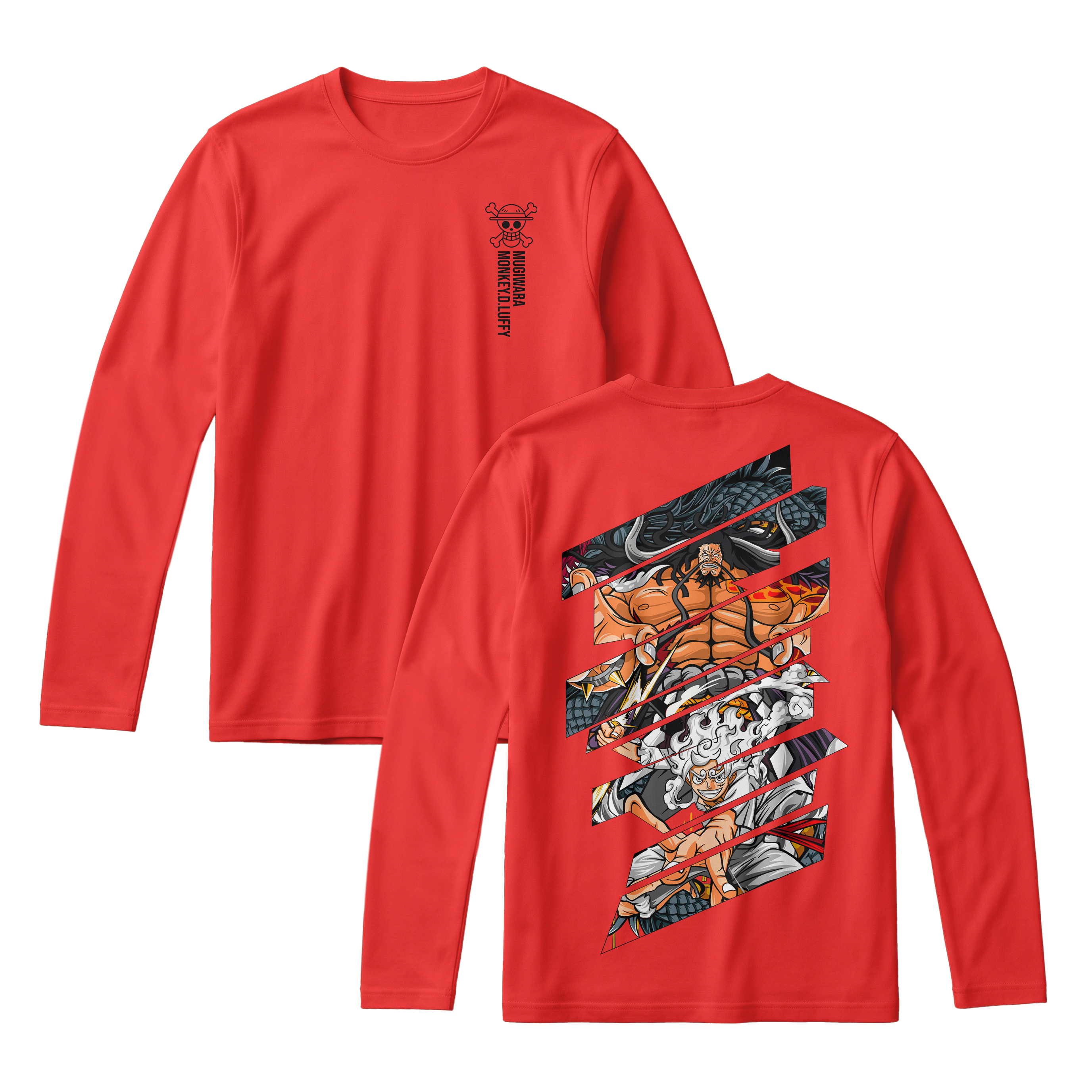Anime One Piece Monkey D. Luffy Long Sleeve Tee - RZM005