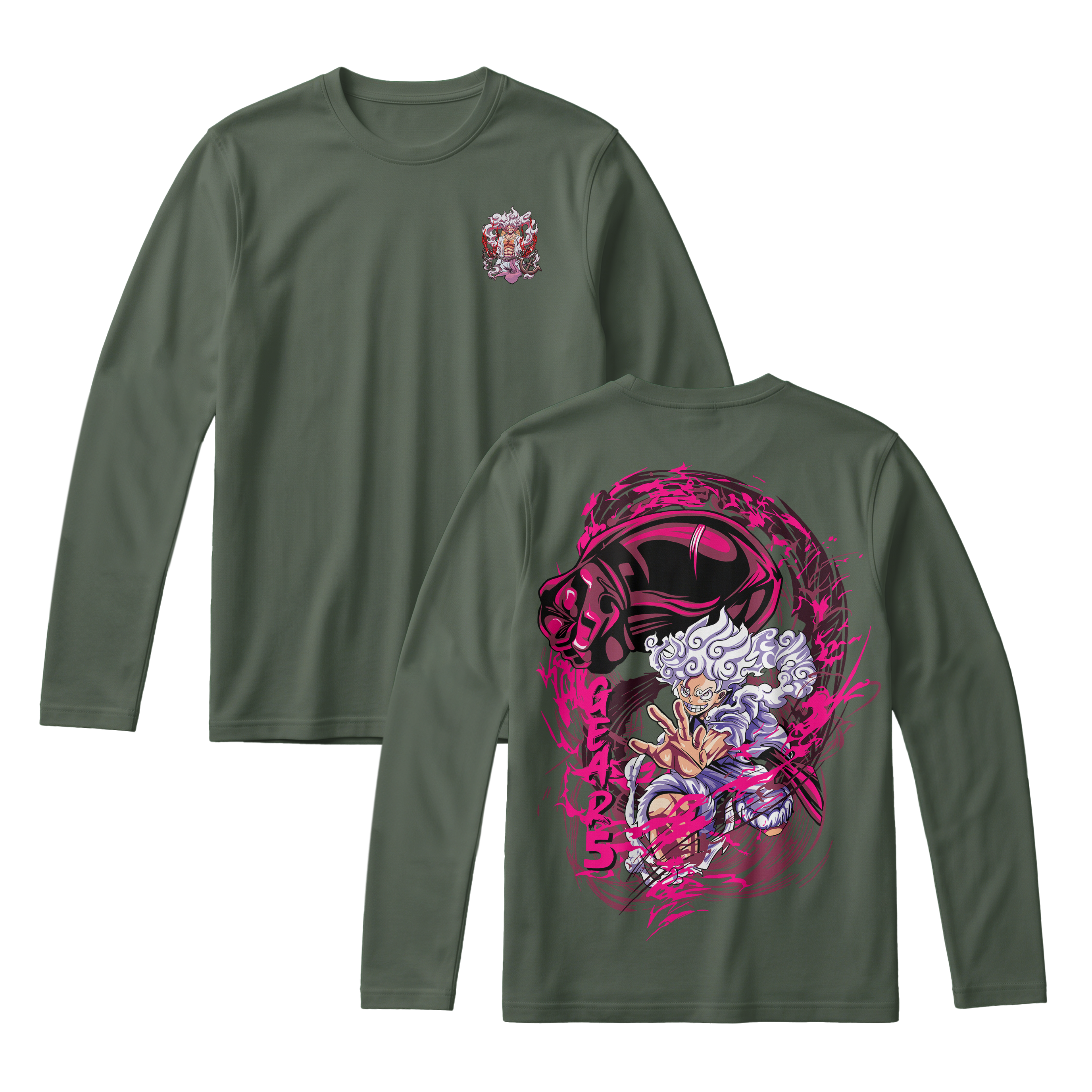 Anime One Piece Monkey D. Luffy Long Sleeve Tee - RZM006