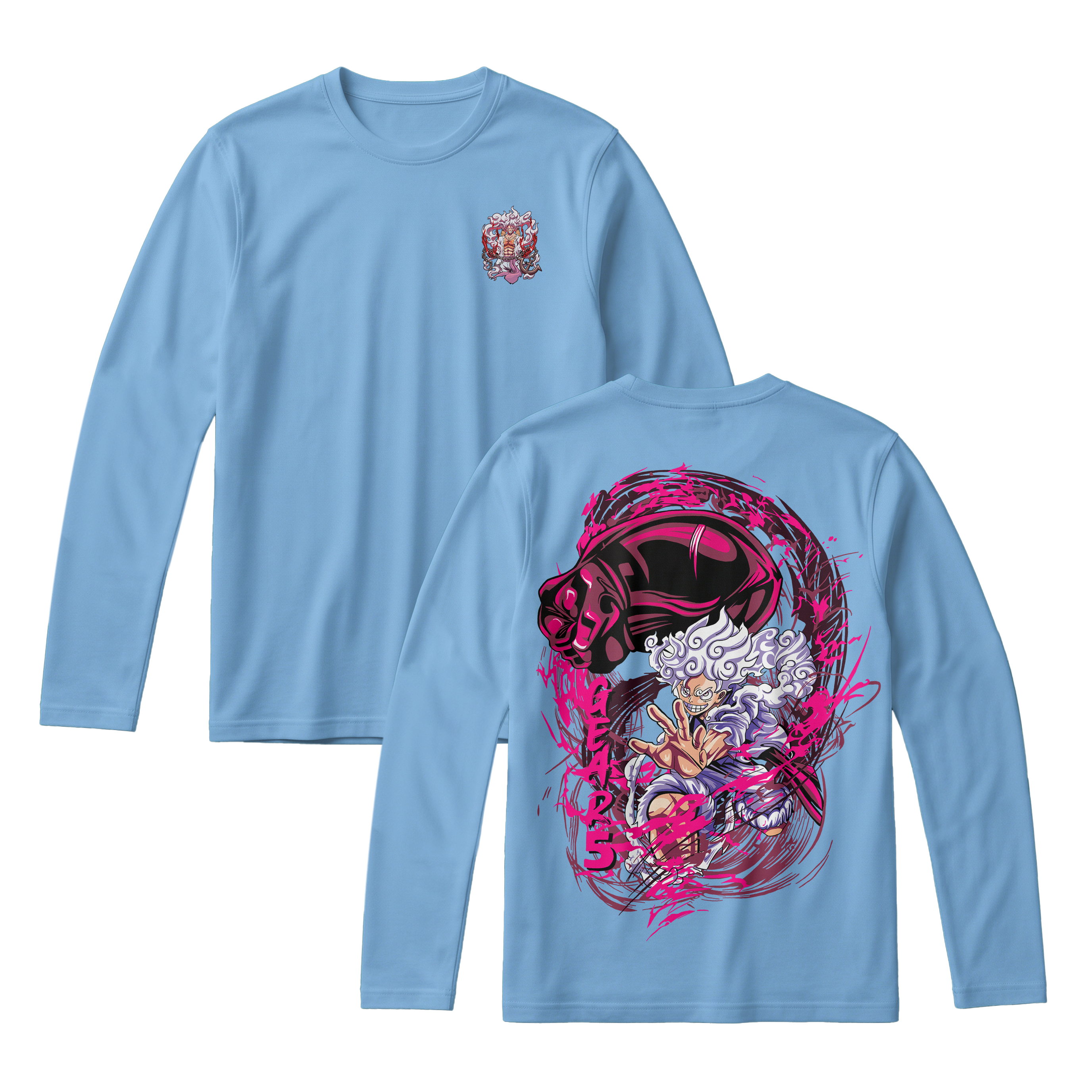Anime One Piece Monkey D. Luffy Long Sleeve Tee - RZM006