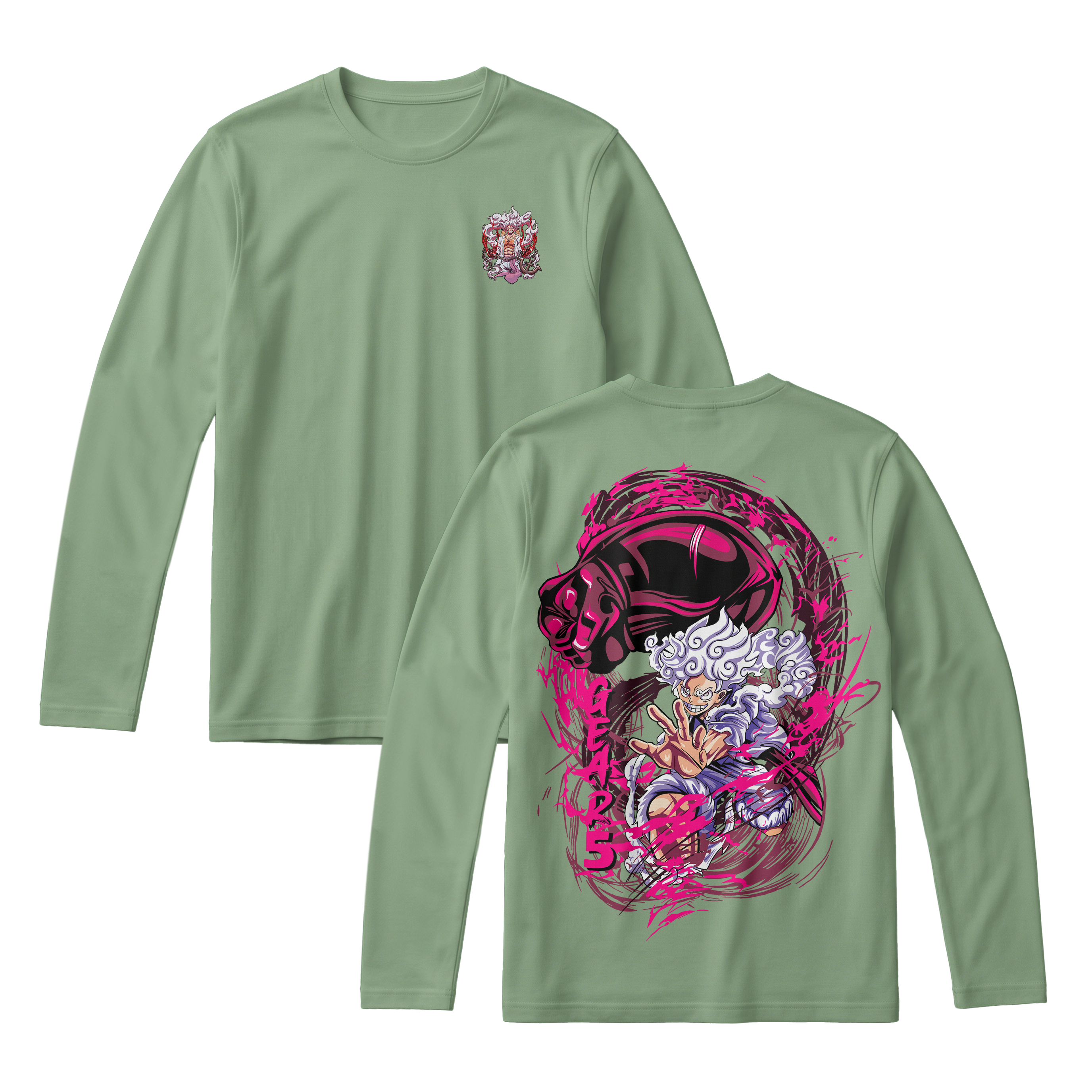 Anime One Piece Monkey D. Luffy Long Sleeve Tee - RZM006