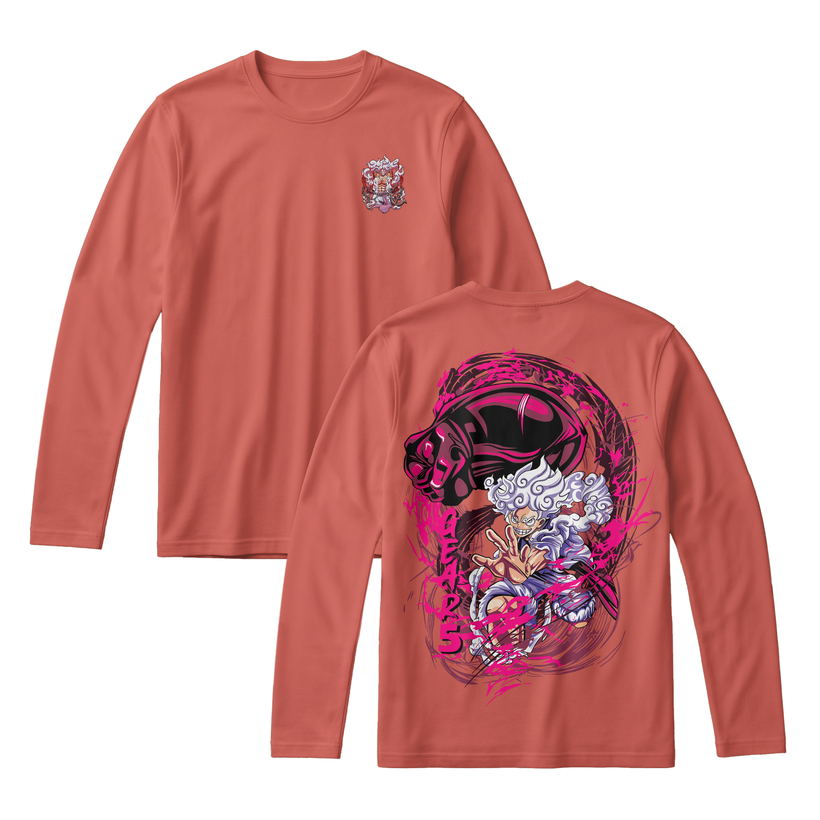 Anime One Piece Monkey D. Luffy Long Sleeve Tee - RZM006