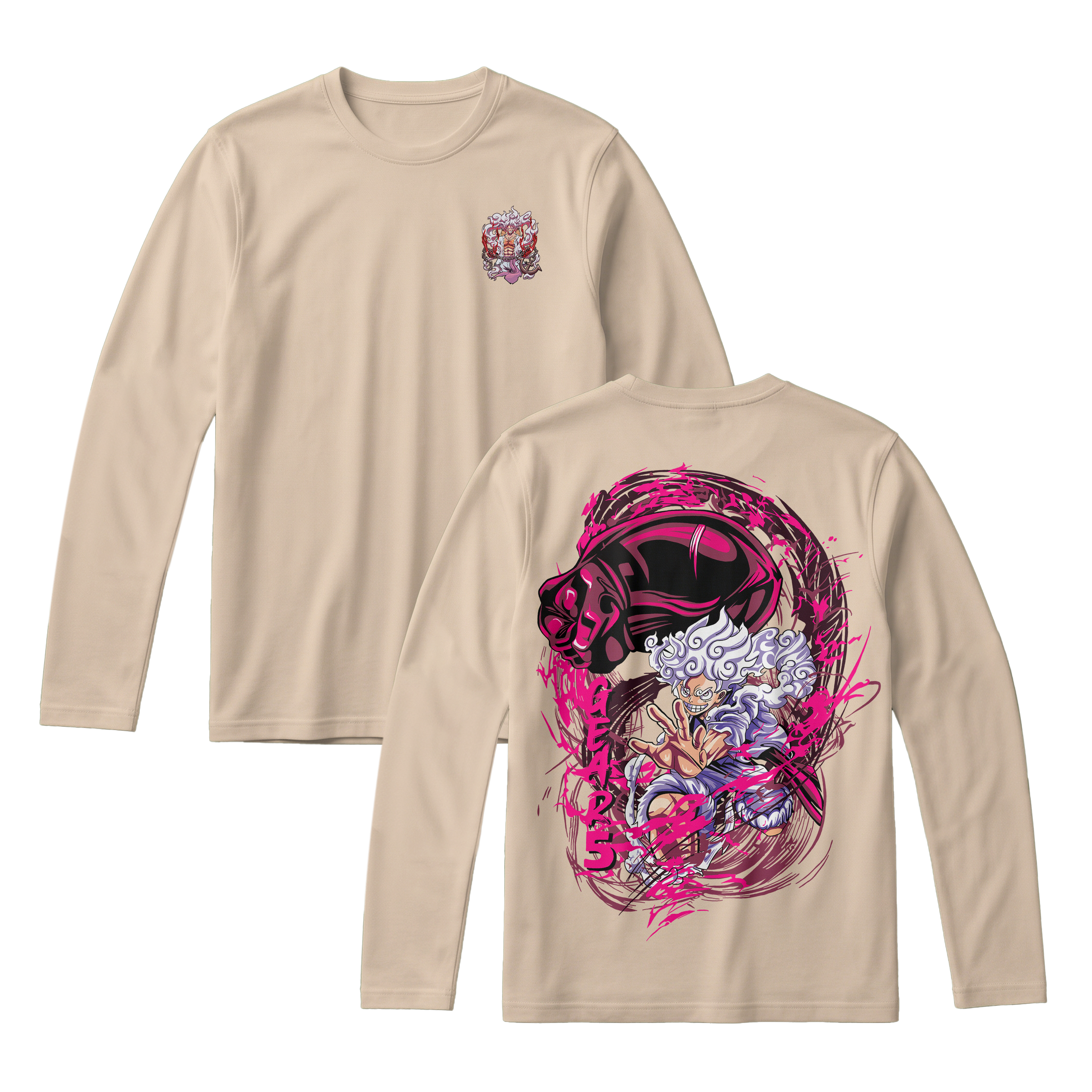 Anime One Piece Monkey D. Luffy Long Sleeve Tee - RZM006