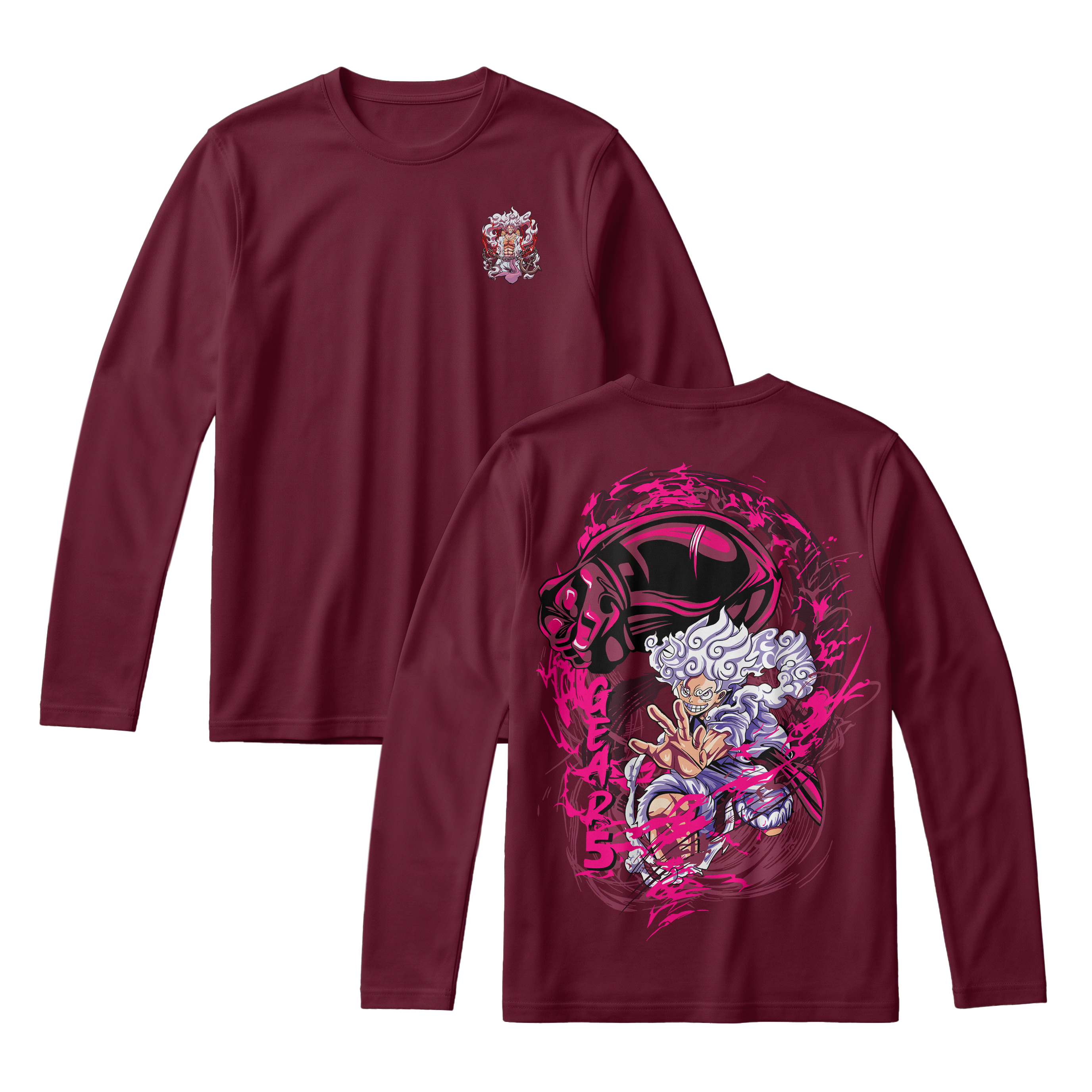 Anime One Piece Monkey D. Luffy Long Sleeve Tee - RZM006